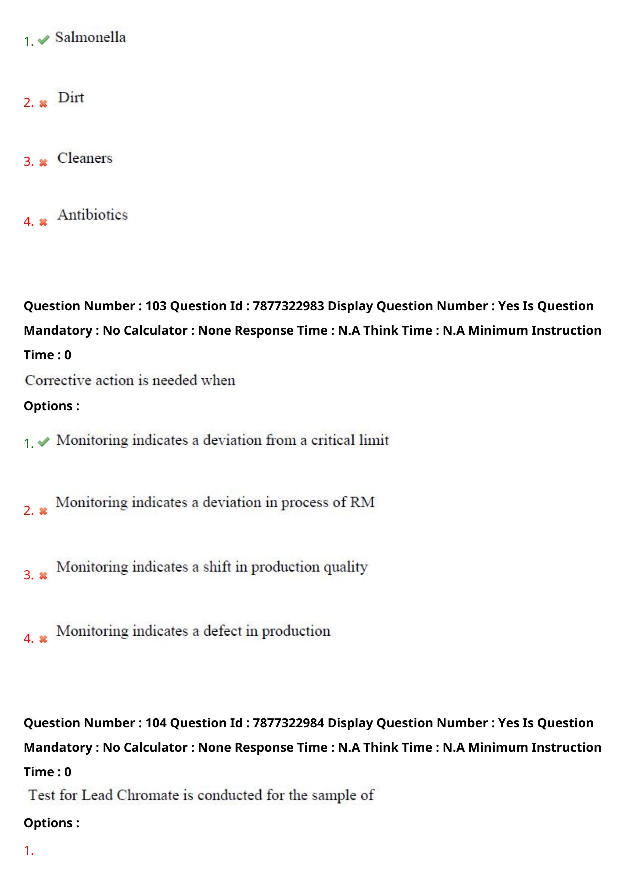 AP PGECET 2023 FT - FOOD TECHNOLOGY Question Paper with Preliminary Key - Page 54