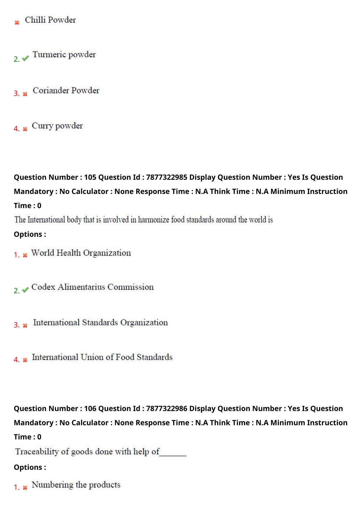 AP PGECET 2023 FT - FOOD TECHNOLOGY Question Paper with Preliminary Key - Page 55