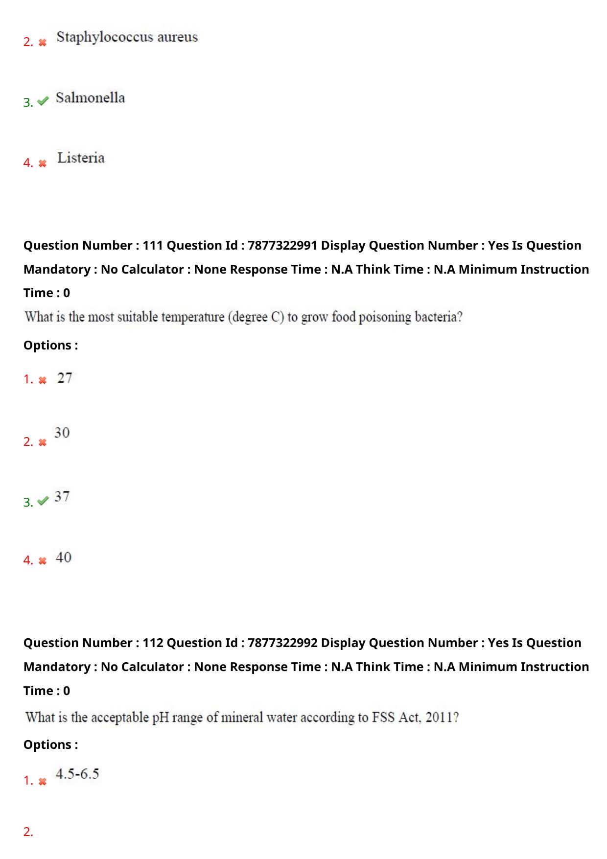 AP PGECET 2023 FT - FOOD TECHNOLOGY Question Paper with Preliminary Key - Page 58