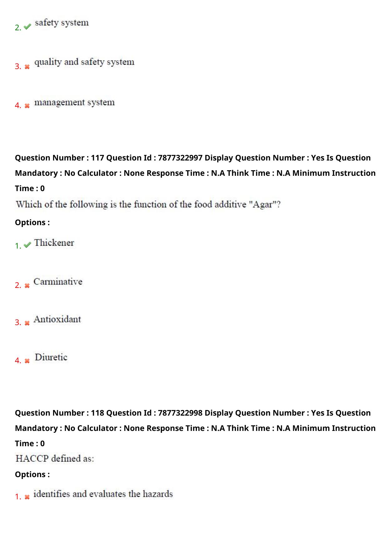 AP PGECET 2023 FT - FOOD TECHNOLOGY Question Paper with Preliminary Key - Page 61