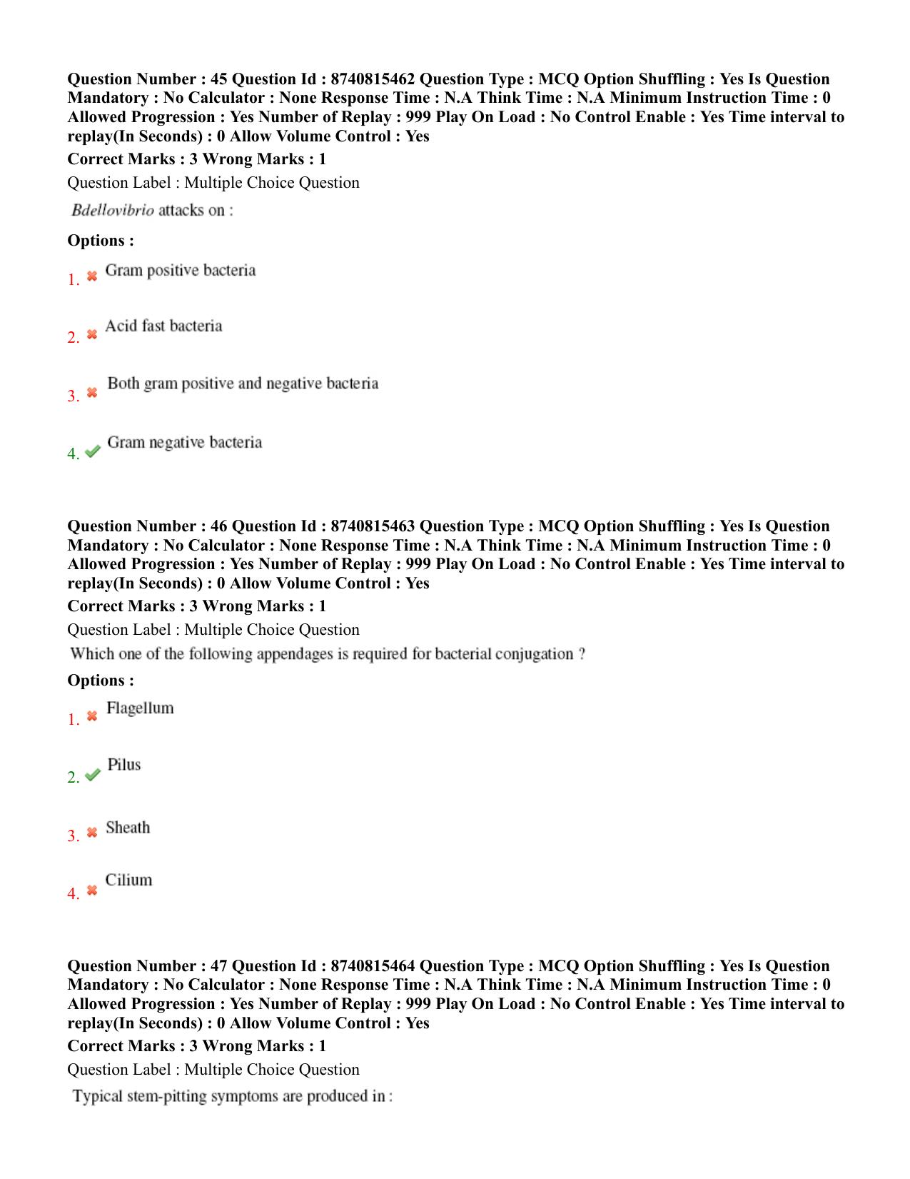 BHU RET Plant Pathology 2020 Question Paper - Page 30