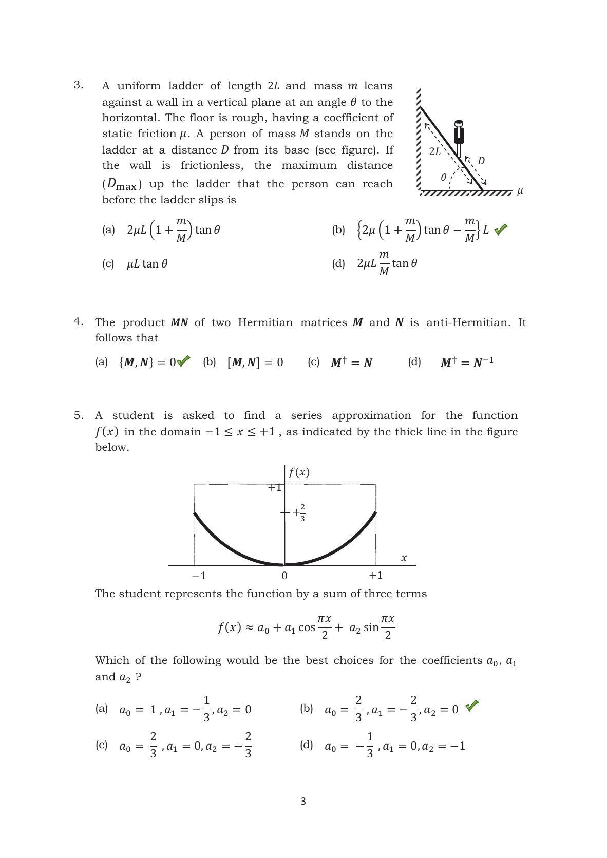 TIFR GS 2014 Physics X Question Paper - Page 4