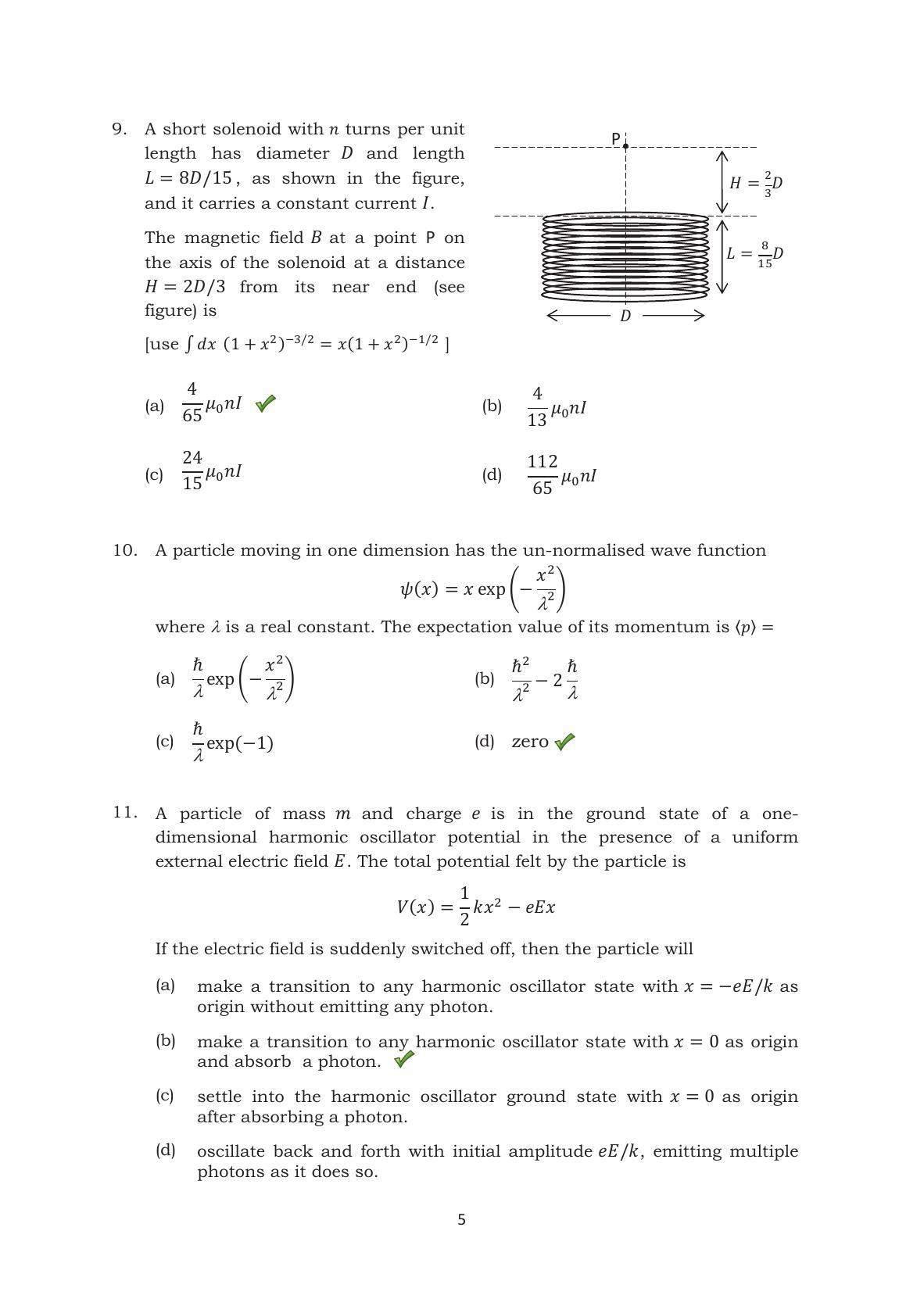 TIFR GS 2014 Physics X Question Paper - Page 6