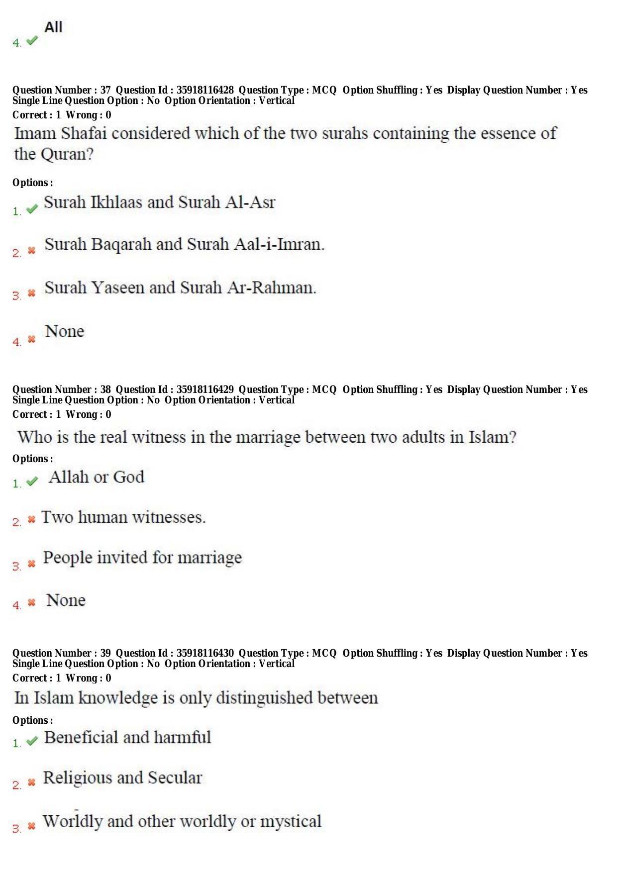TS CPGET 2018 M.A. Islamic Studies (Shift 3) Question Paper with Answer Key - Page 14