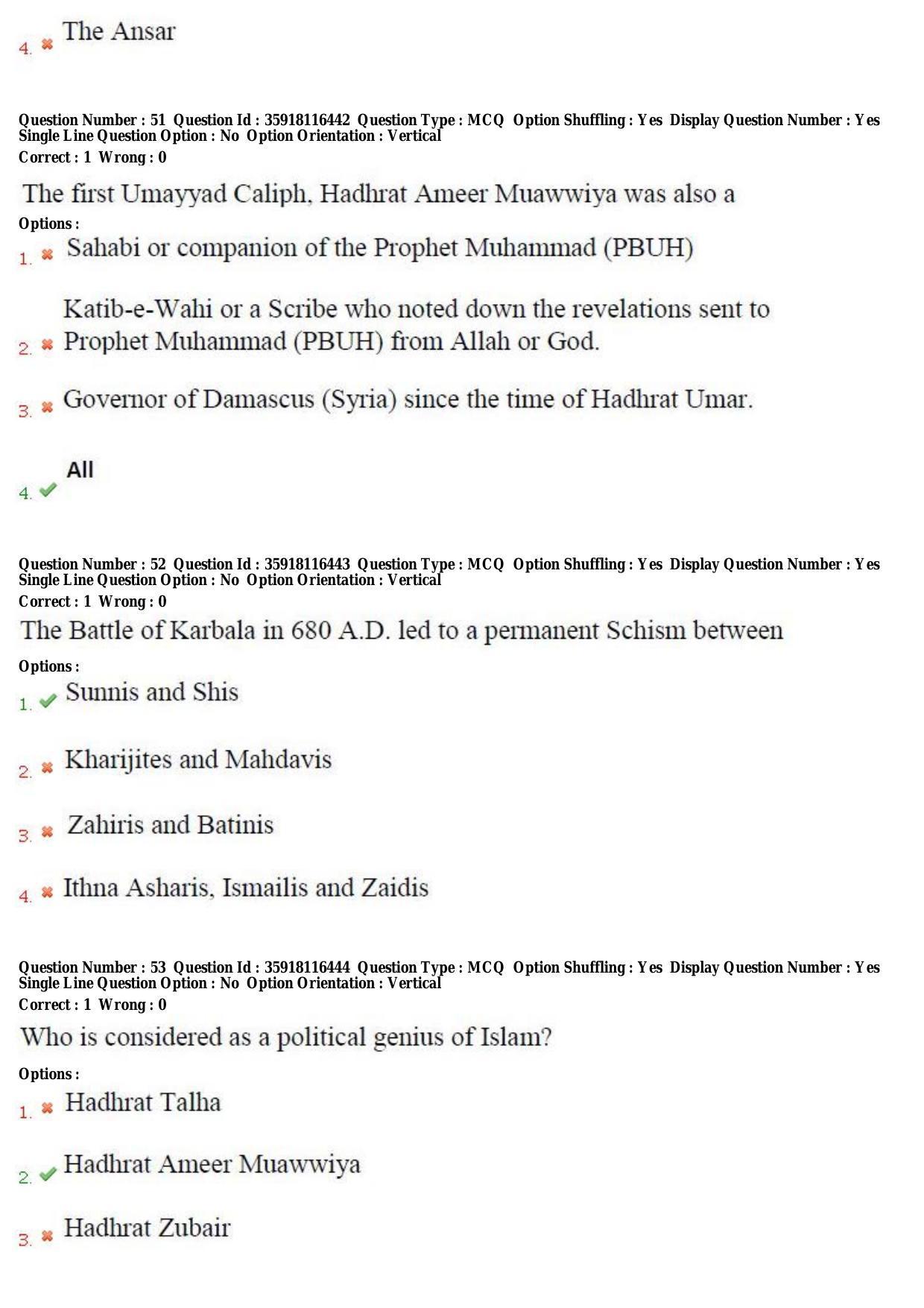 TS CPGET 2018 M.A. Islamic Studies (Shift 3) Question Paper with Answer Key - Page 19