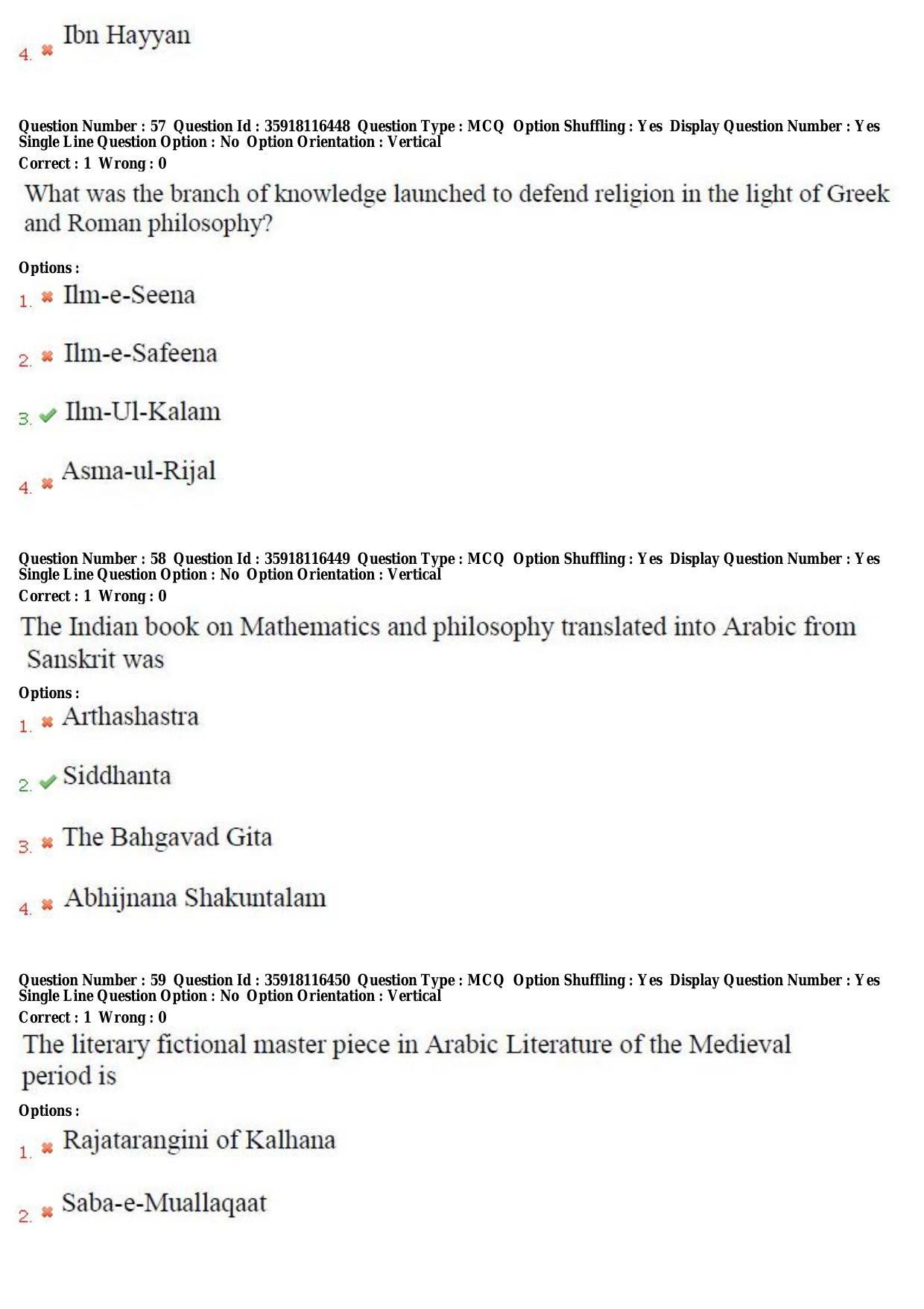 TS CPGET 2018 M.A. Islamic Studies (Shift 3) Question Paper with Answer Key - Page 21