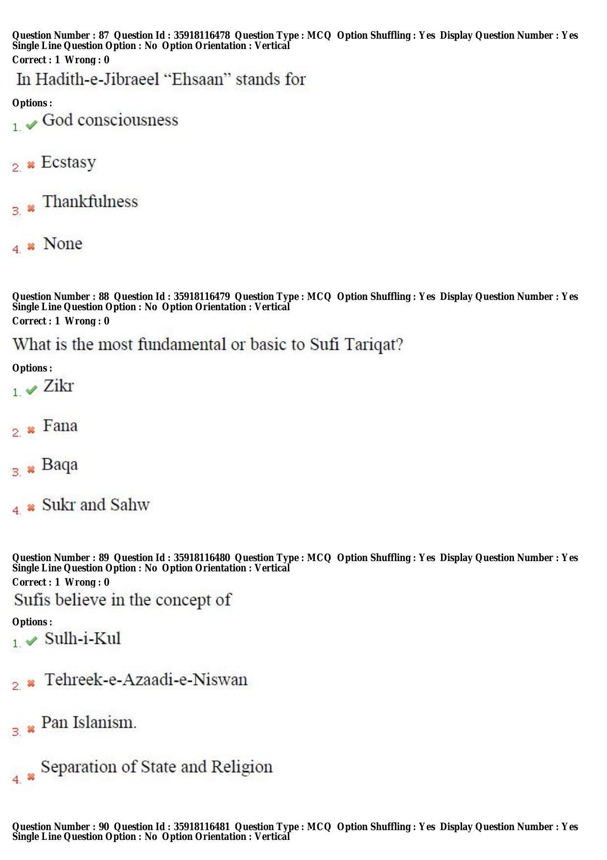 TS CPGET 2018 M.A. Islamic Studies (Shift 3) Question Paper with Answer Key - Page 31