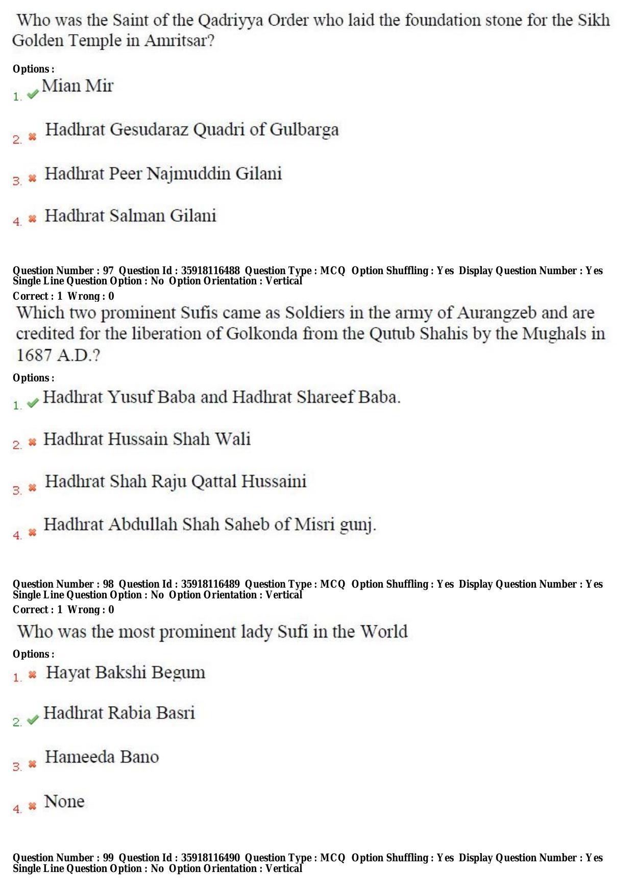 TS CPGET 2018 M.A. Islamic Studies (Shift 3) Question Paper with Answer Key - Page 34