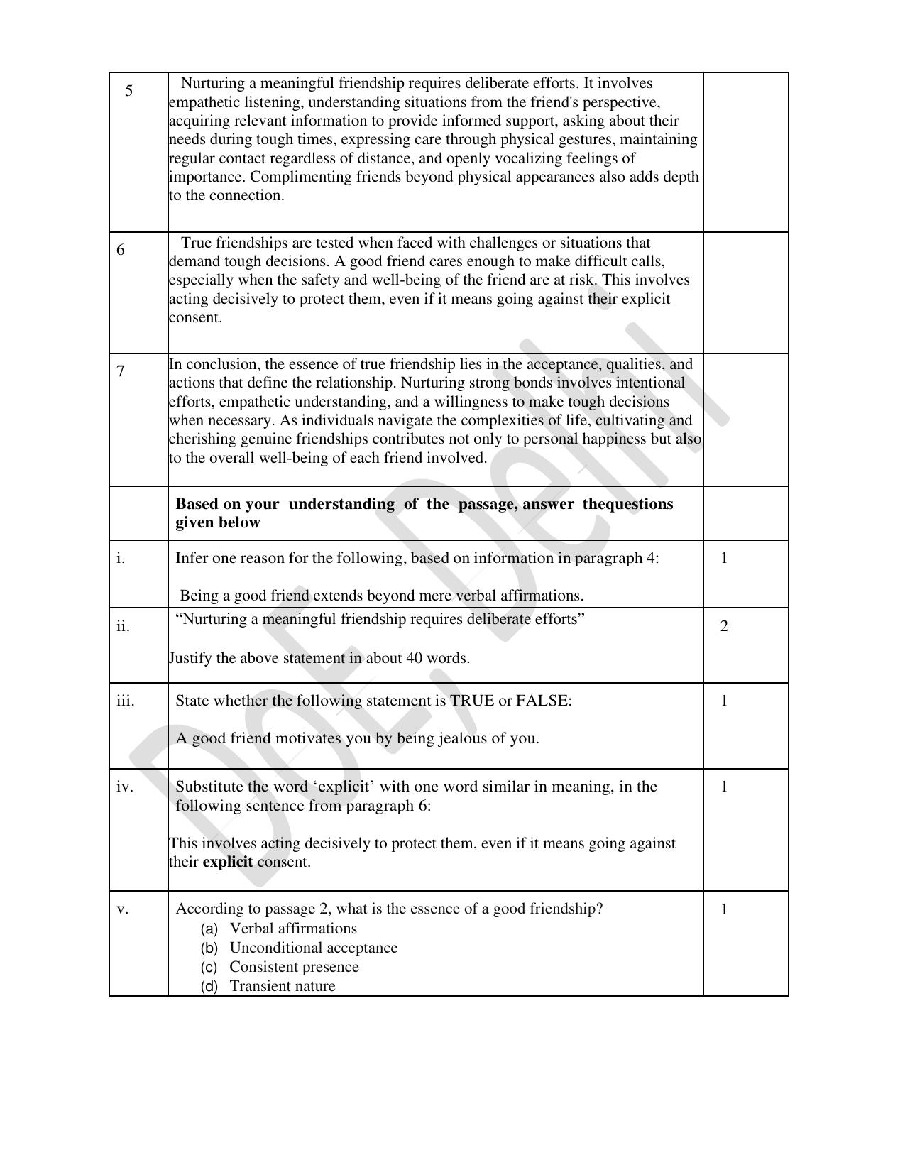Edudel Class 10 English Practice Papers-2 (2023-24) - Page 2