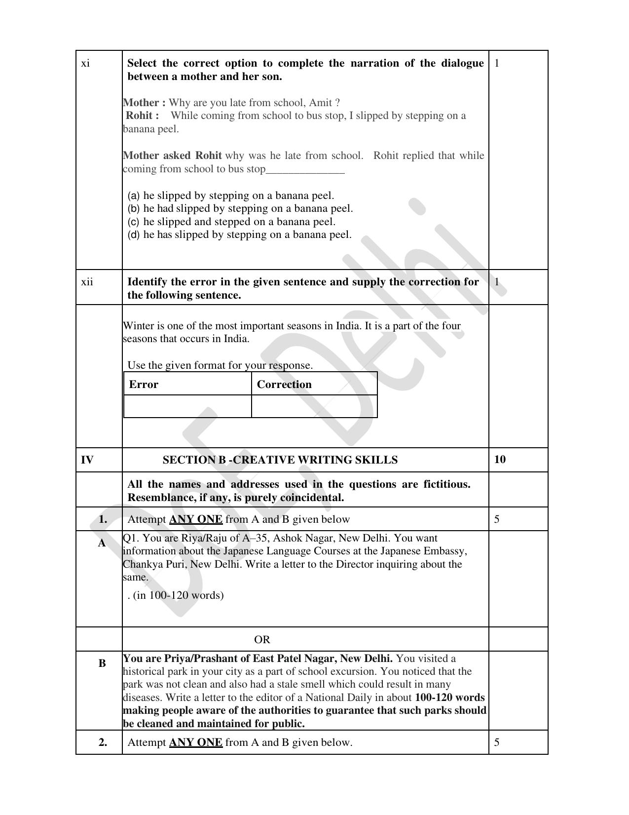 Edudel Class 10 English Practice Papers-2 (2023-24) - Page 8