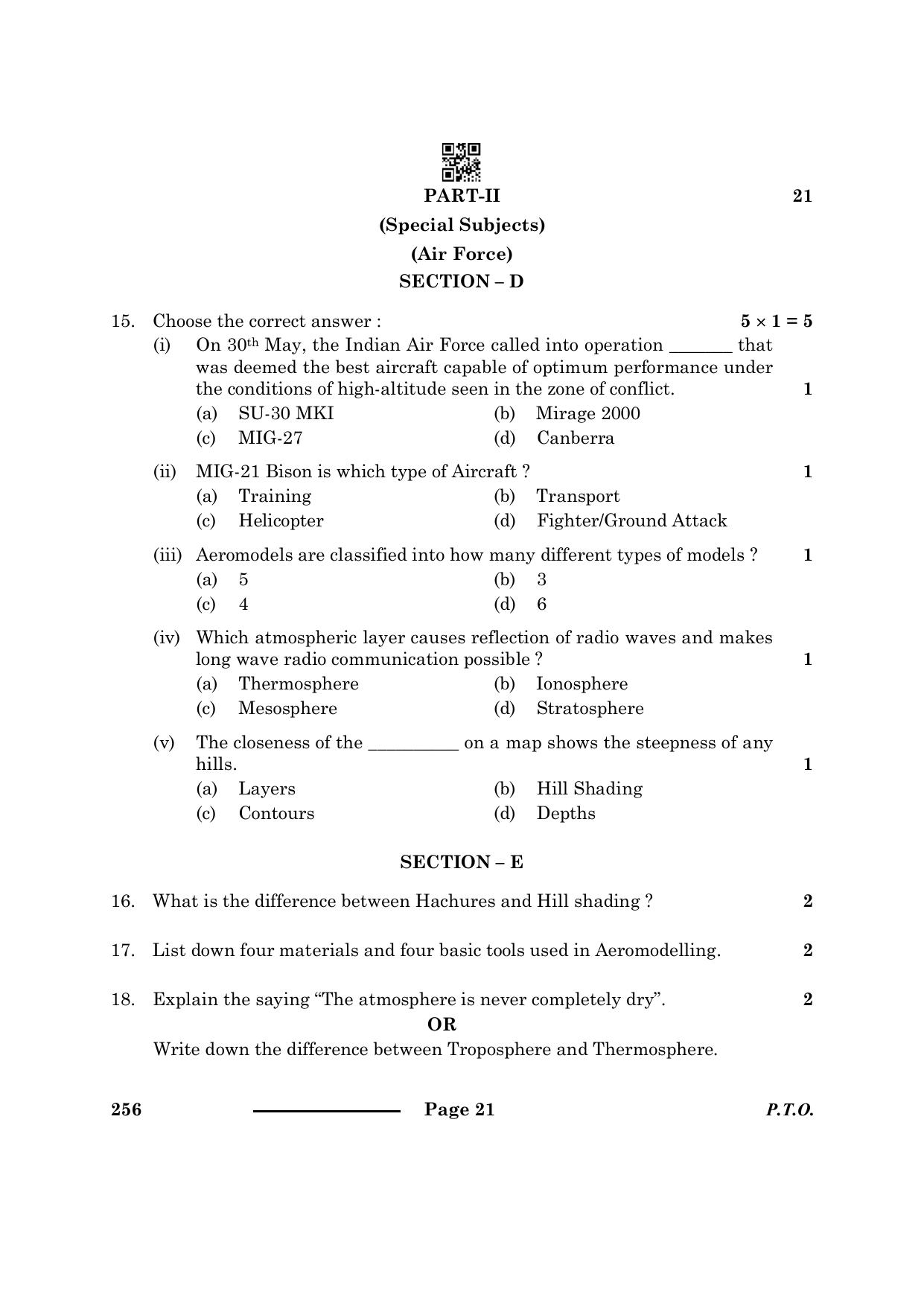 CBSE Class 10 NCC 2024 Question Paper - Page 21