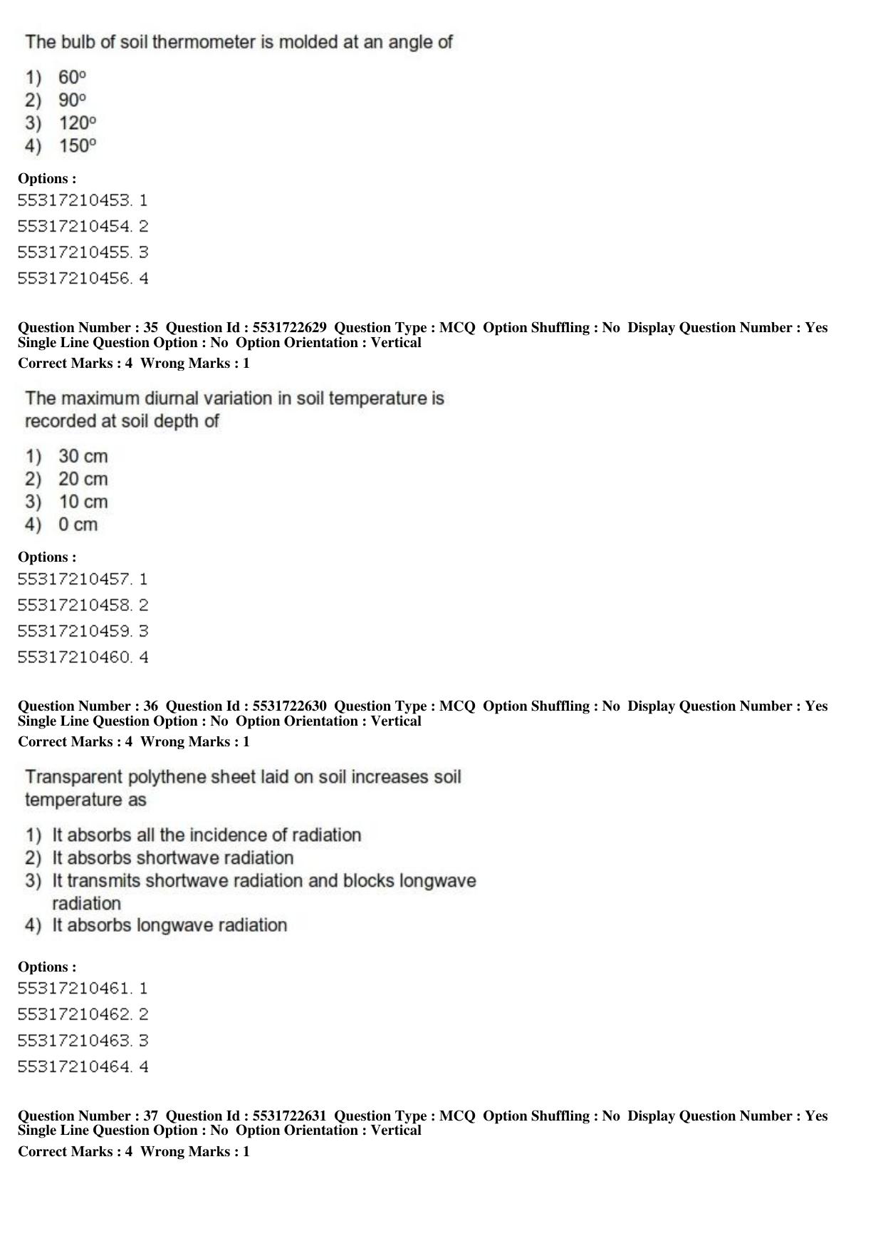 ICAR AIEEA PG 2019 PHYSICAL SCIENCES Question Paper - Page 13