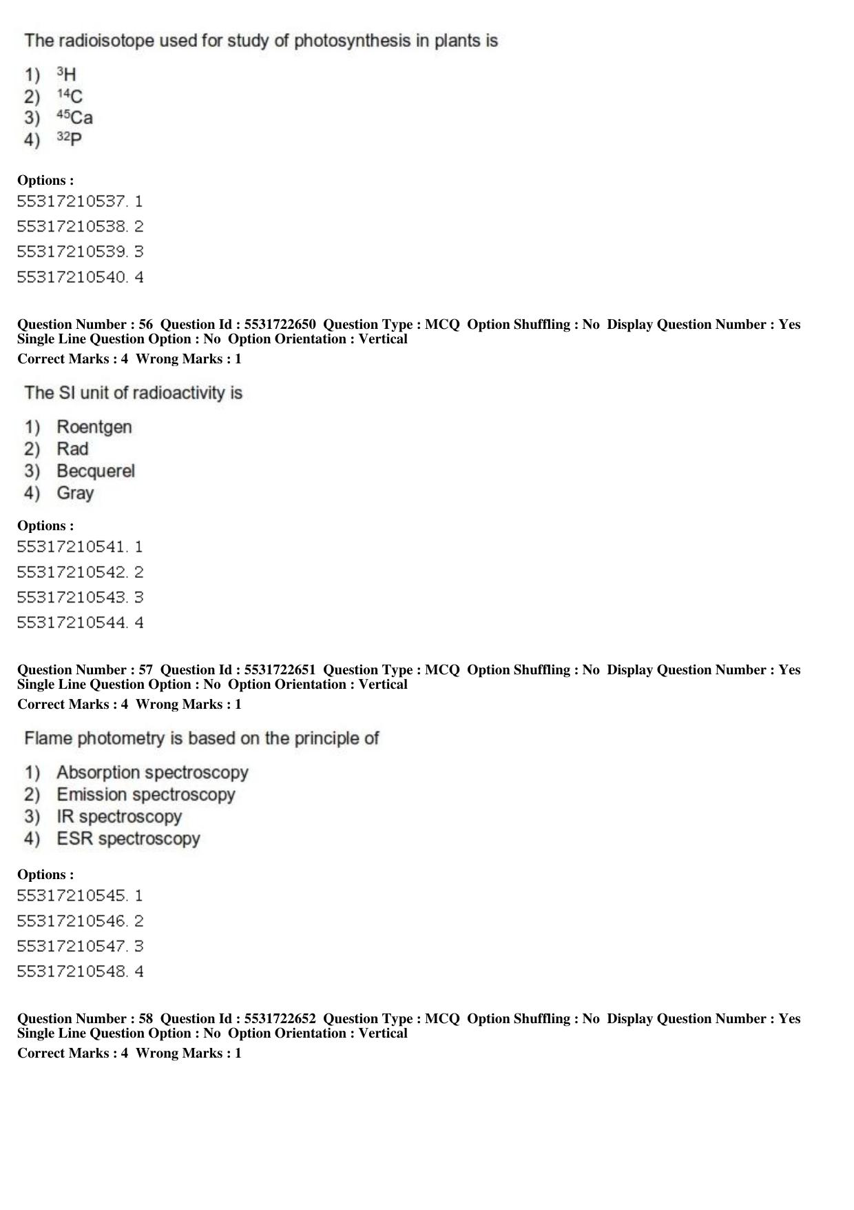 ICAR AIEEA PG 2019 PHYSICAL SCIENCES Question Paper - Page 20