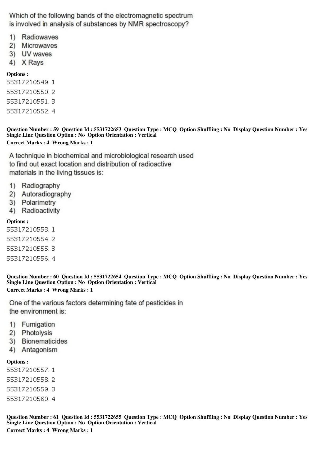 ICAR AIEEA PG 2019 PHYSICAL SCIENCES Question Paper - Page 21
