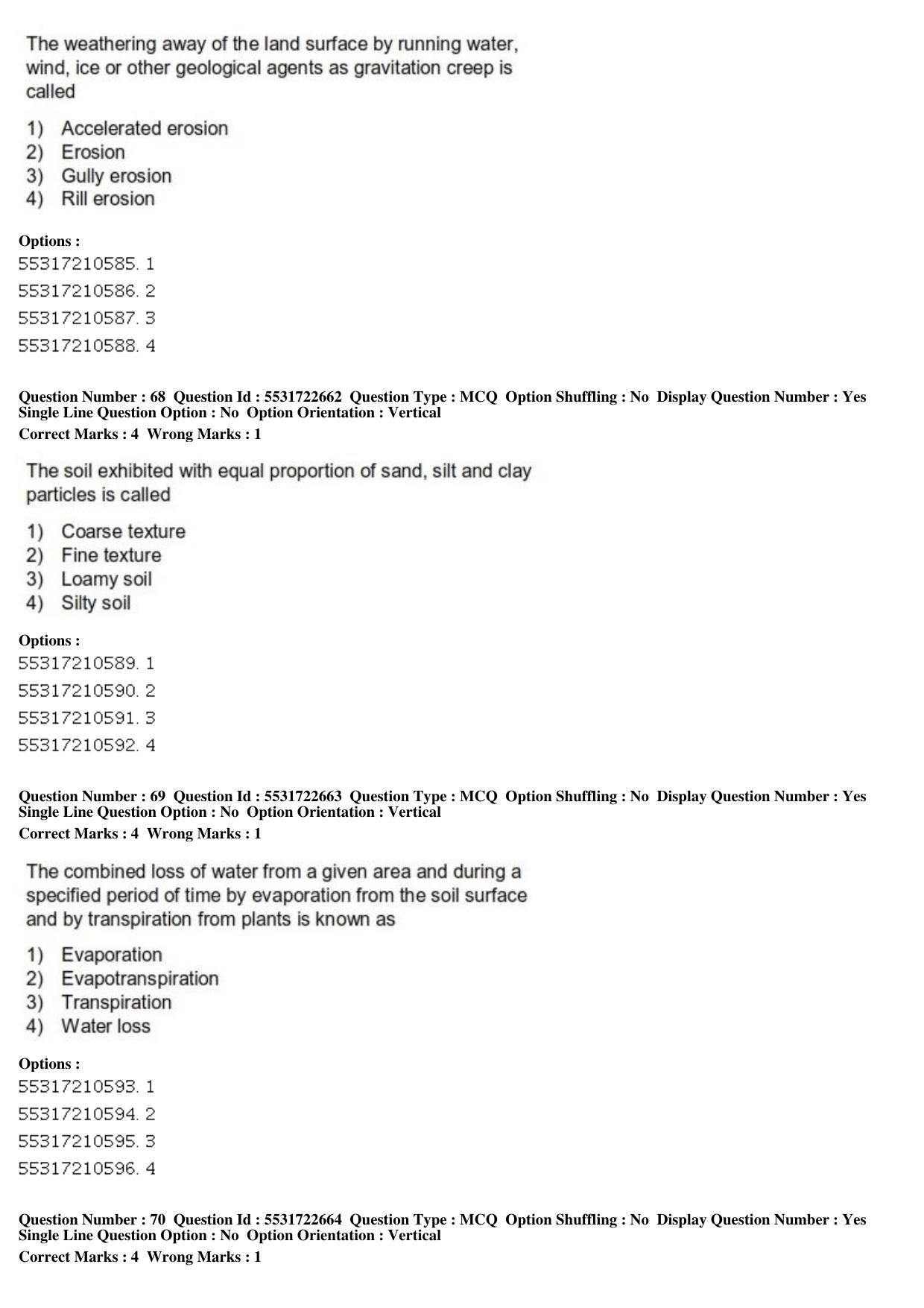 ICAR AIEEA PG 2019 PHYSICAL SCIENCES Question Paper - Page 24