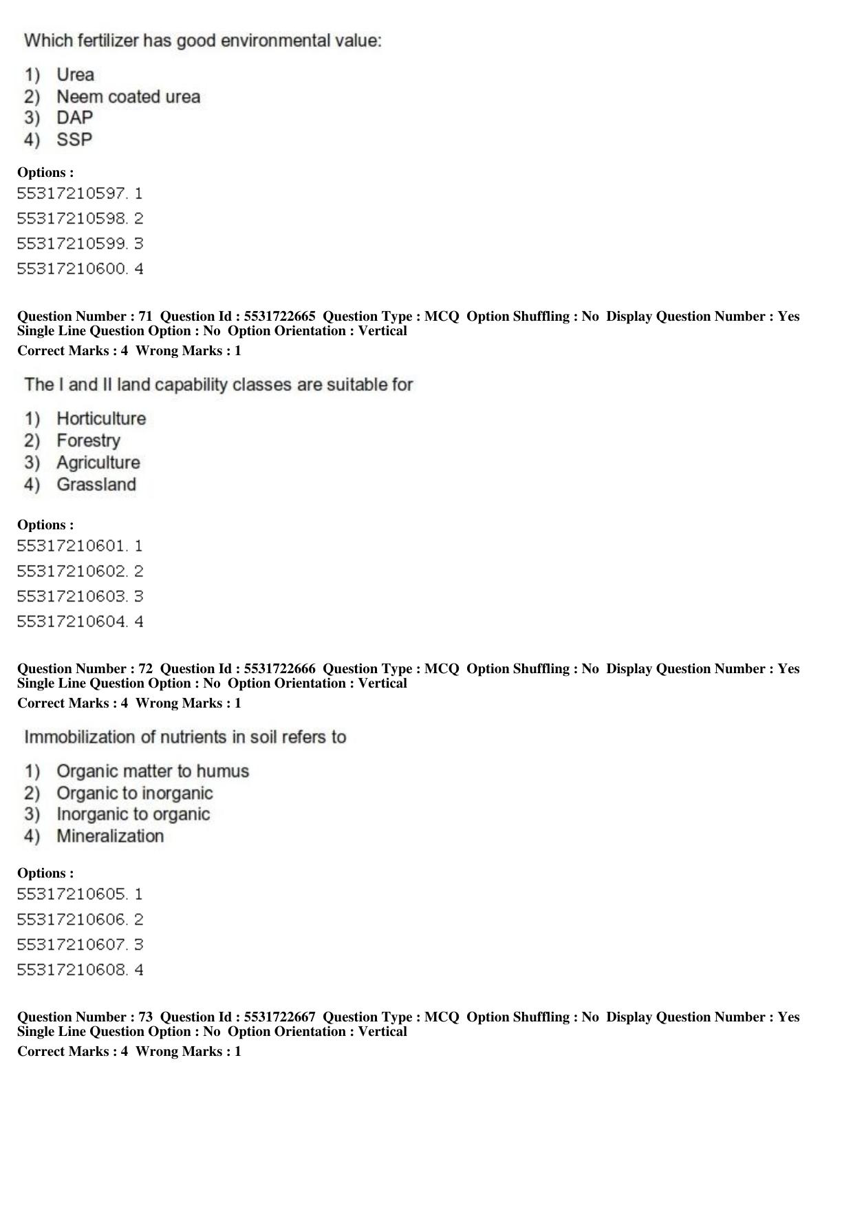 ICAR AIEEA PG 2019 PHYSICAL SCIENCES Question Paper - Page 25