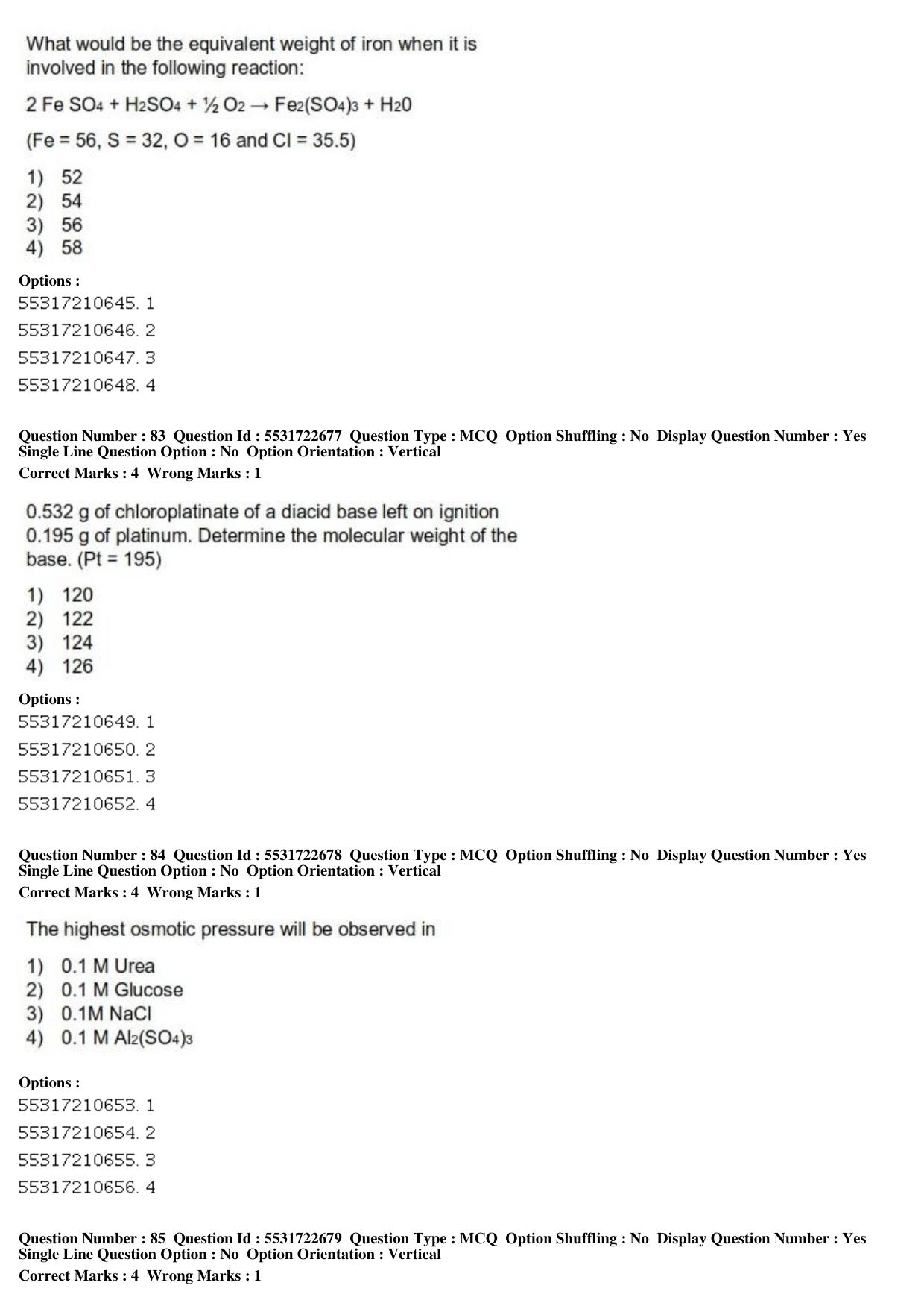 ICAR AIEEA PG 2019 PHYSICAL SCIENCES Question Paper - Page 29