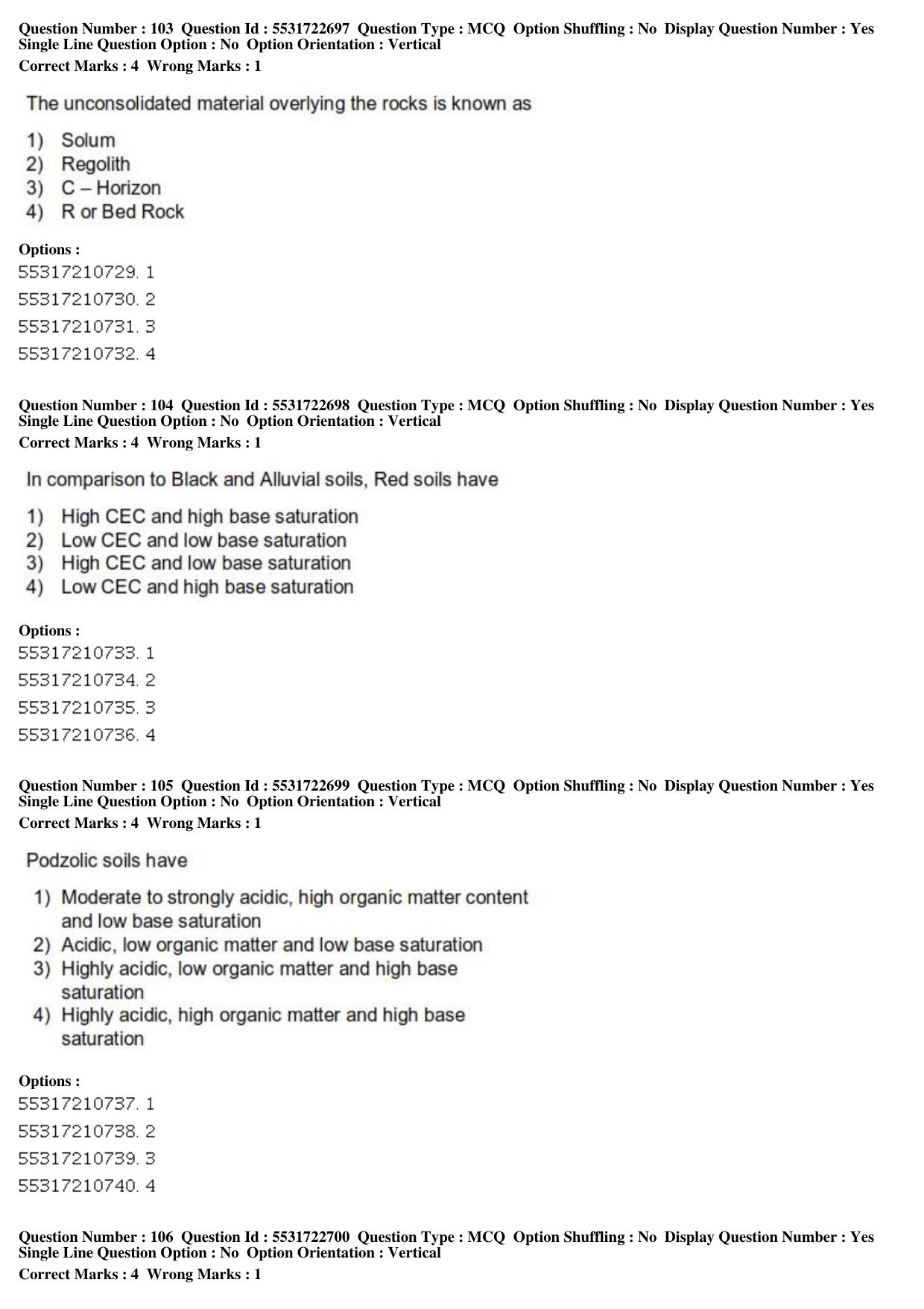 ICAR AIEEA PG 2019 PHYSICAL SCIENCES Question Paper - Page 36