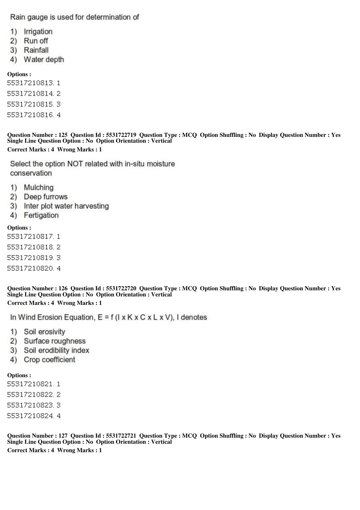 ICAR AIEEA PG 2019 PHYSICAL SCIENCES Question Paper - Page 43