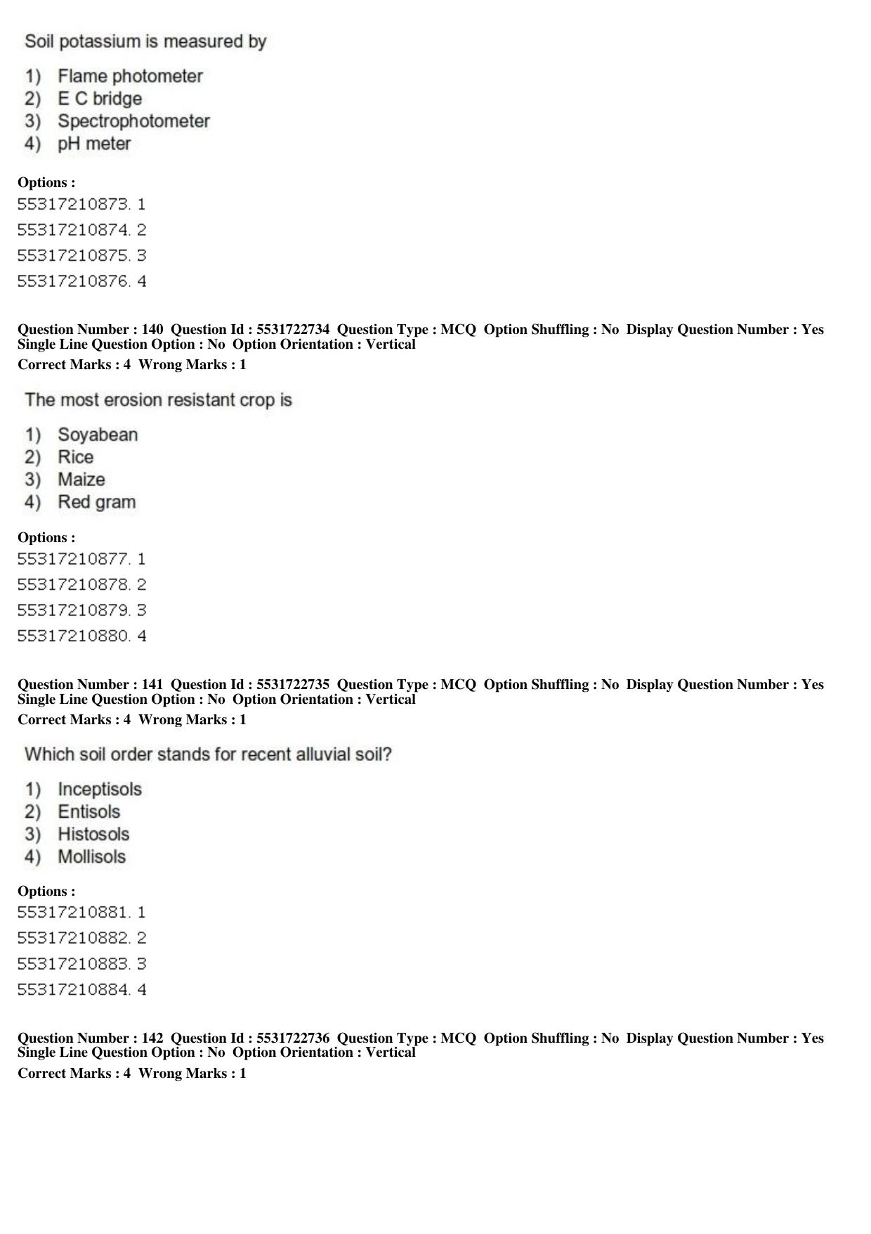 ICAR AIEEA PG 2019 PHYSICAL SCIENCES Question Paper - Page 48