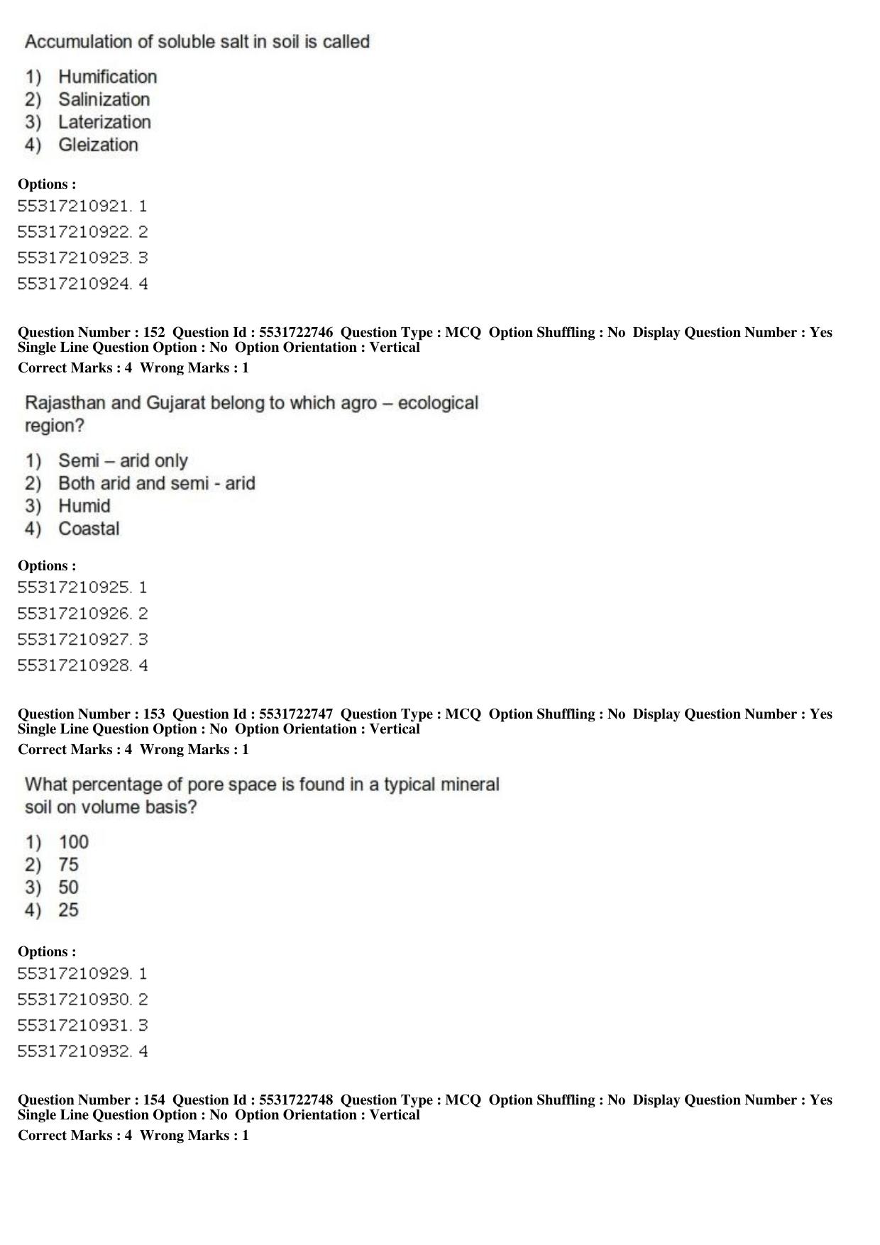 ICAR AIEEA PG 2019 PHYSICAL SCIENCES Question Paper - Page 52