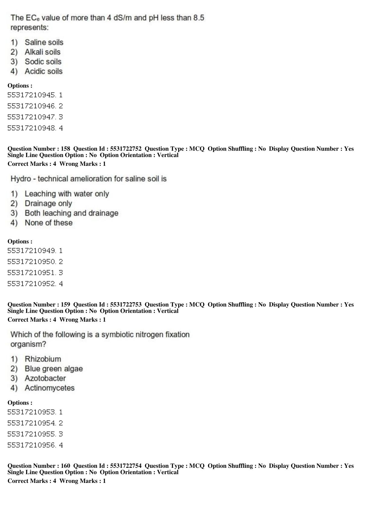 ICAR AIEEA PG 2019 PHYSICAL SCIENCES Question Paper - Page 54
