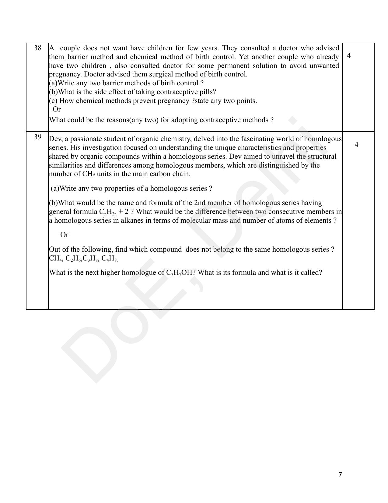 Edudel Class 10 Science (English) Practice Papers-2 (2023-24) - Page 7