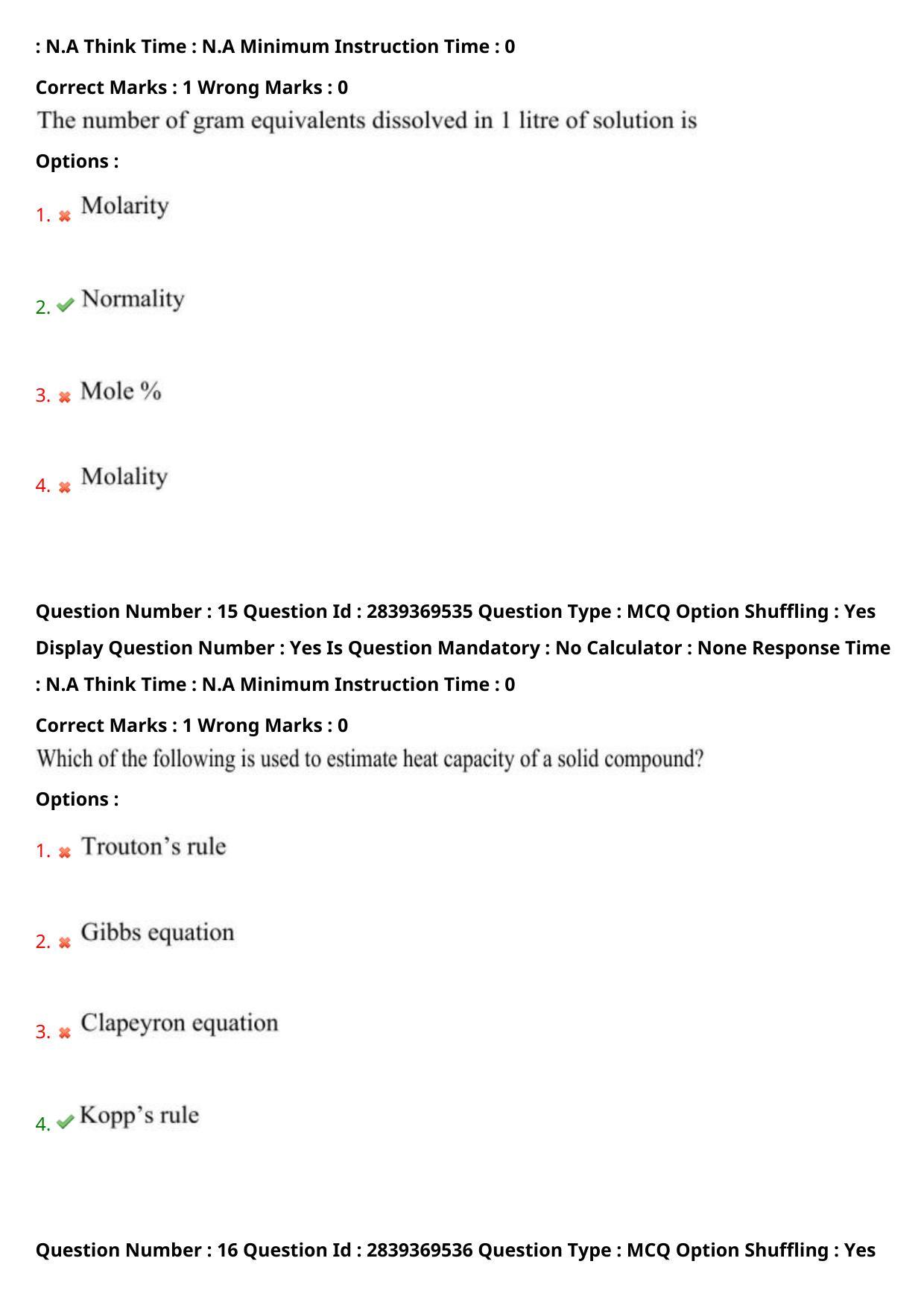 TS PGECET 2023: CH-CHEMICAL ENGINEERING Question Papers - Page 11