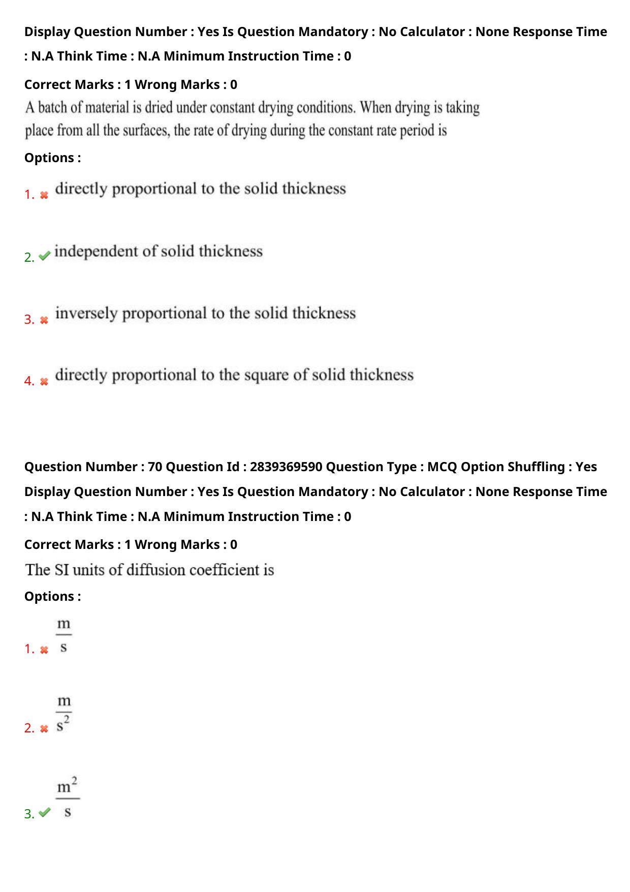 TS PGECET 2023: CH-CHEMICAL ENGINEERING Question Papers - Page 40
