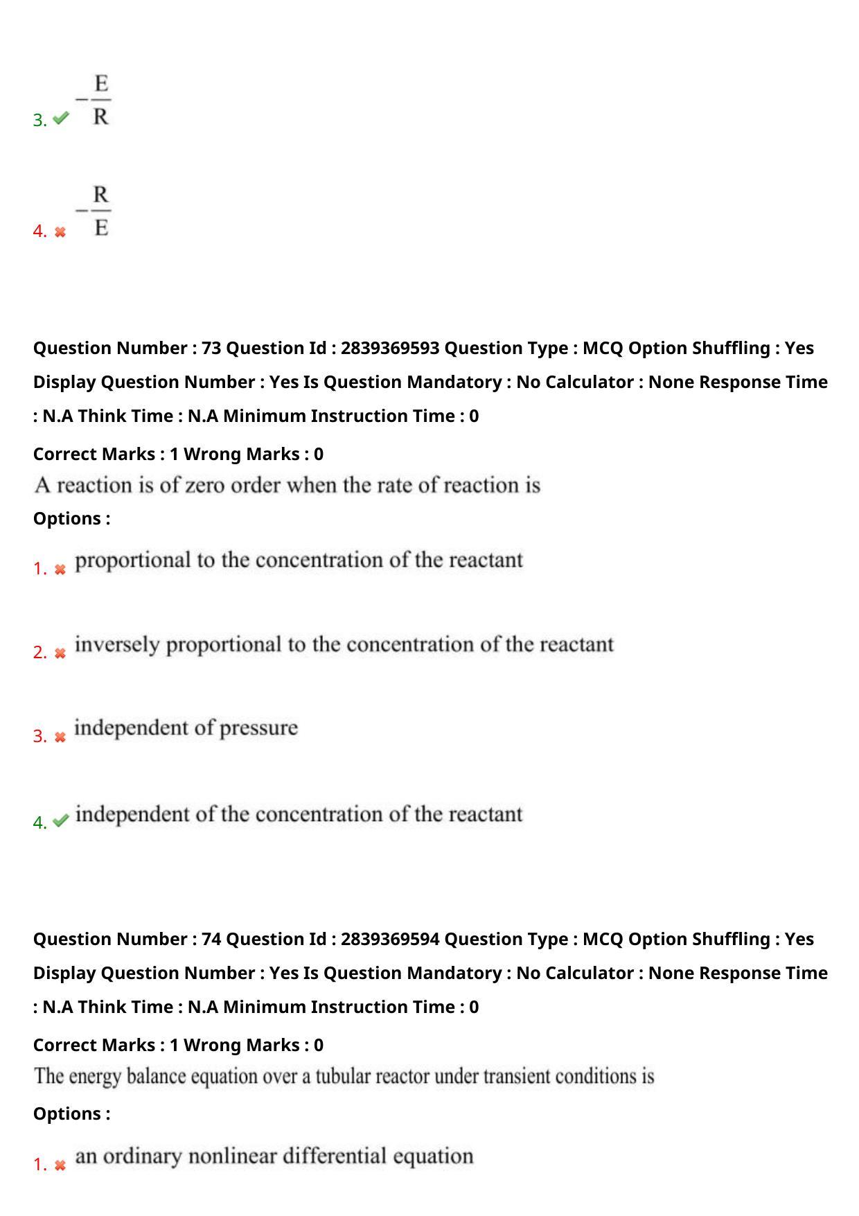TS PGECET 2023: CH-CHEMICAL ENGINEERING Question Papers - Page 42