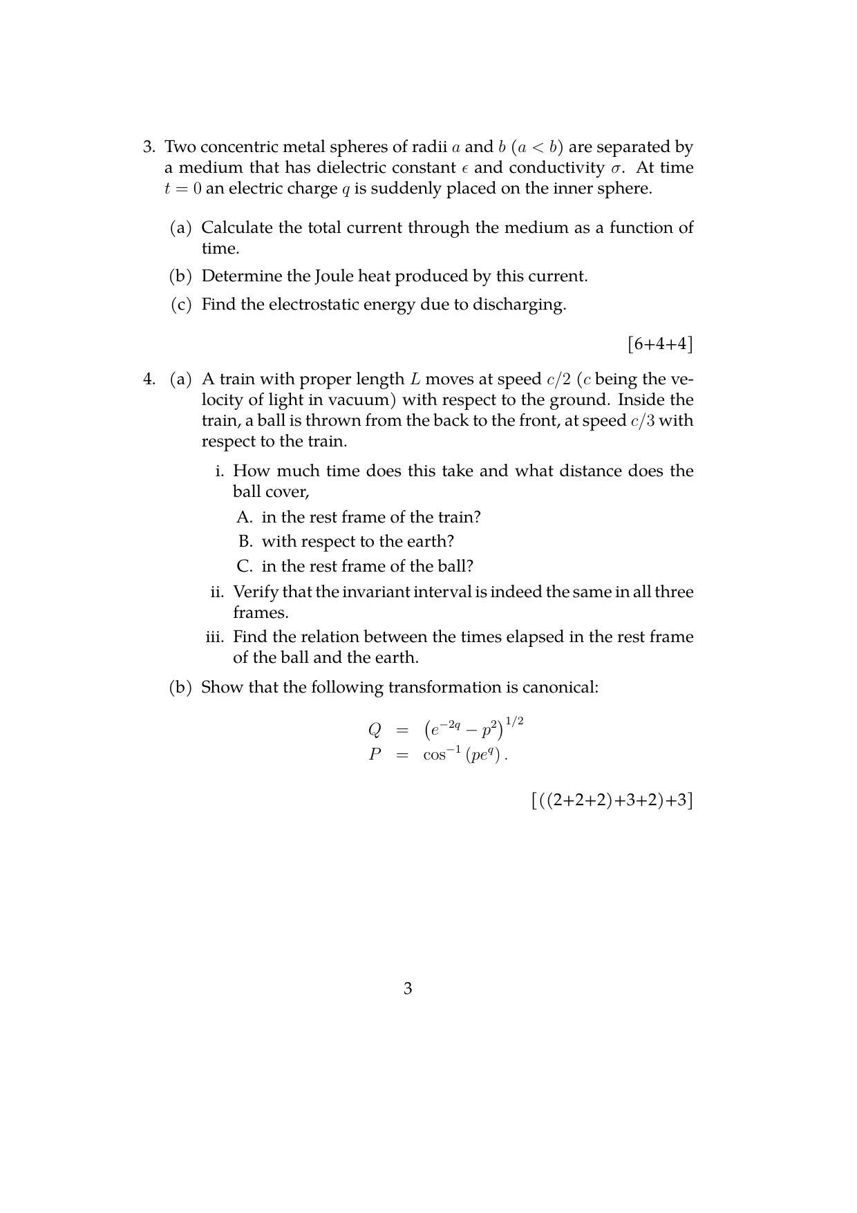 ISI Admission Test JRF in Physics and Applied Mathematics PHB 2021 Sample Paper - Page 3