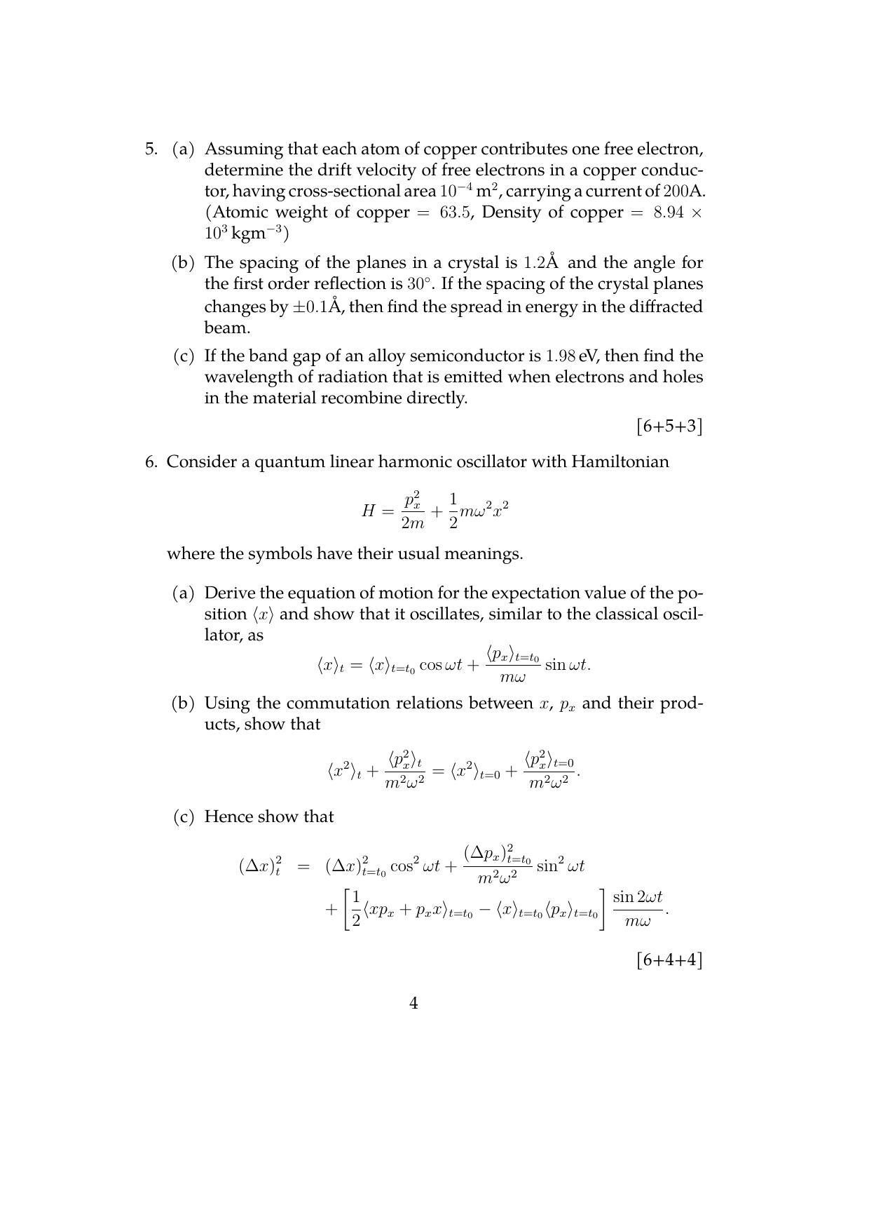 ISI Admission Test JRF in Physics and Applied Mathematics PHB 2021 Sample Paper - Page 4