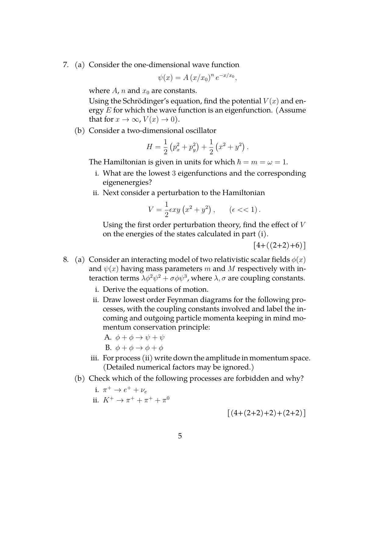 ISI Admission Test JRF in Physics and Applied Mathematics PHB 2021 Sample Paper - Page 5