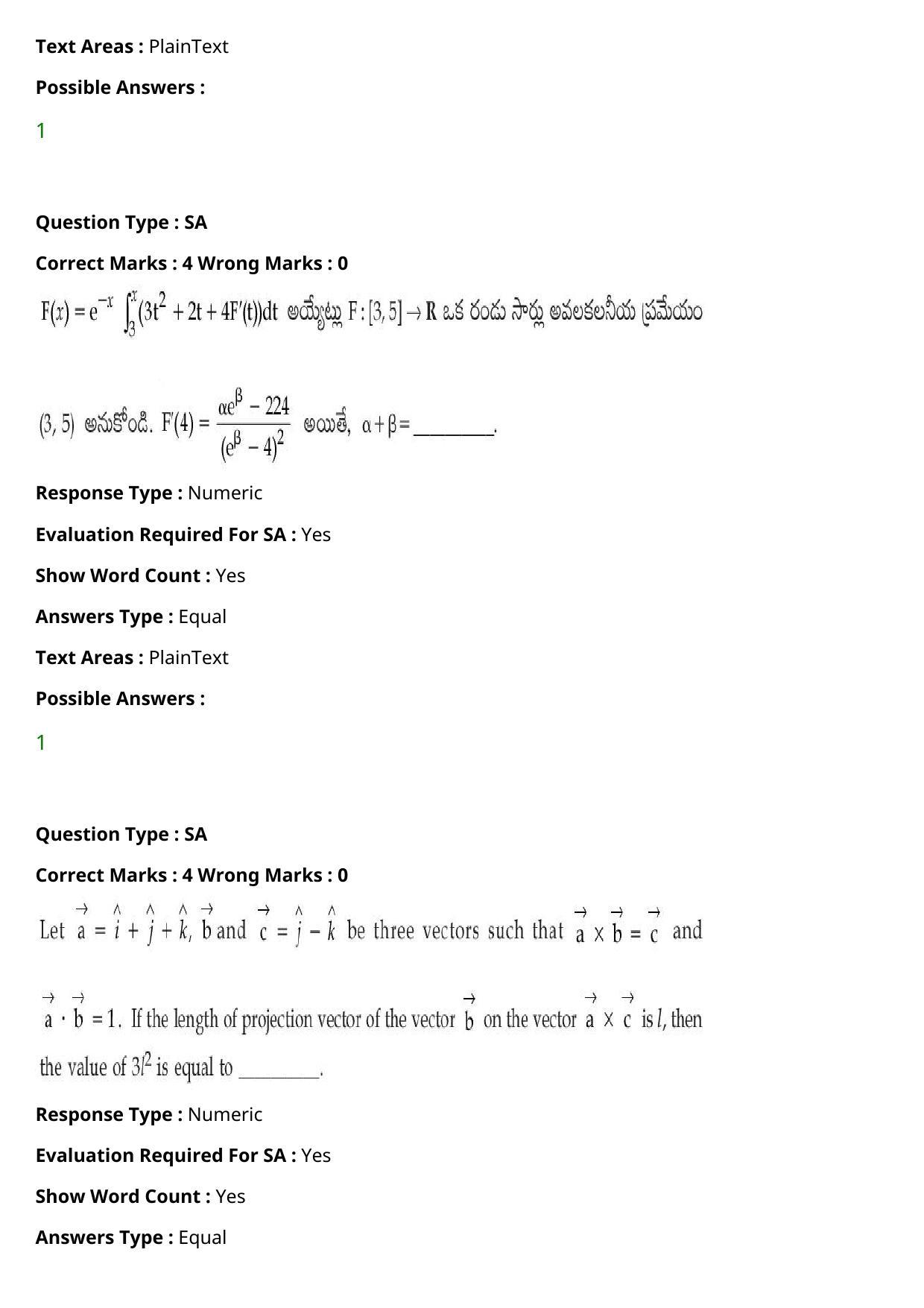 JEE Mains 2021: BTech Telugu (Shift 1) 27-07-2021 Question Paper - Page 109
