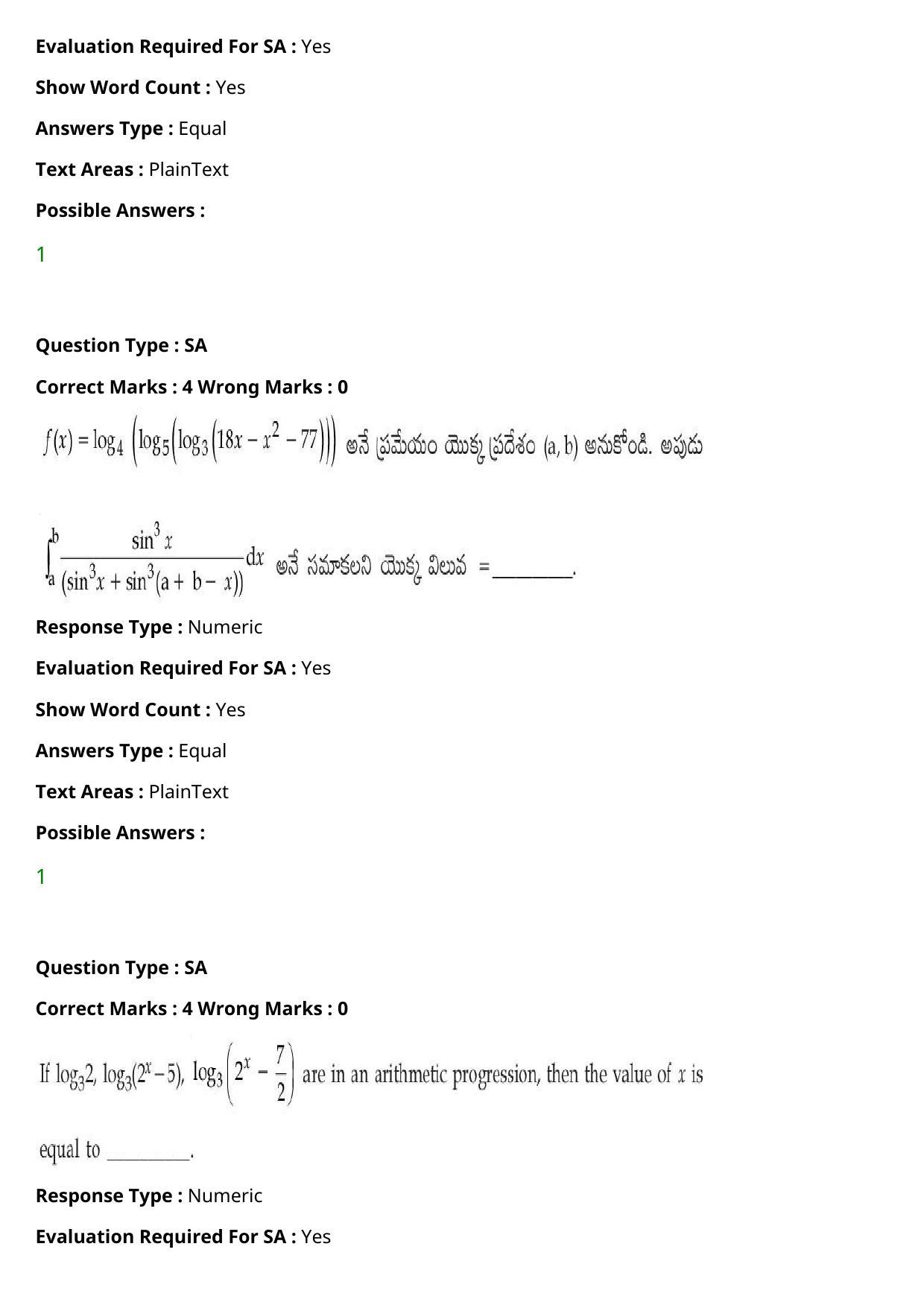 JEE Mains 2021: BTech Telugu (Shift 1) 27-07-2021 Question Paper - Page 111