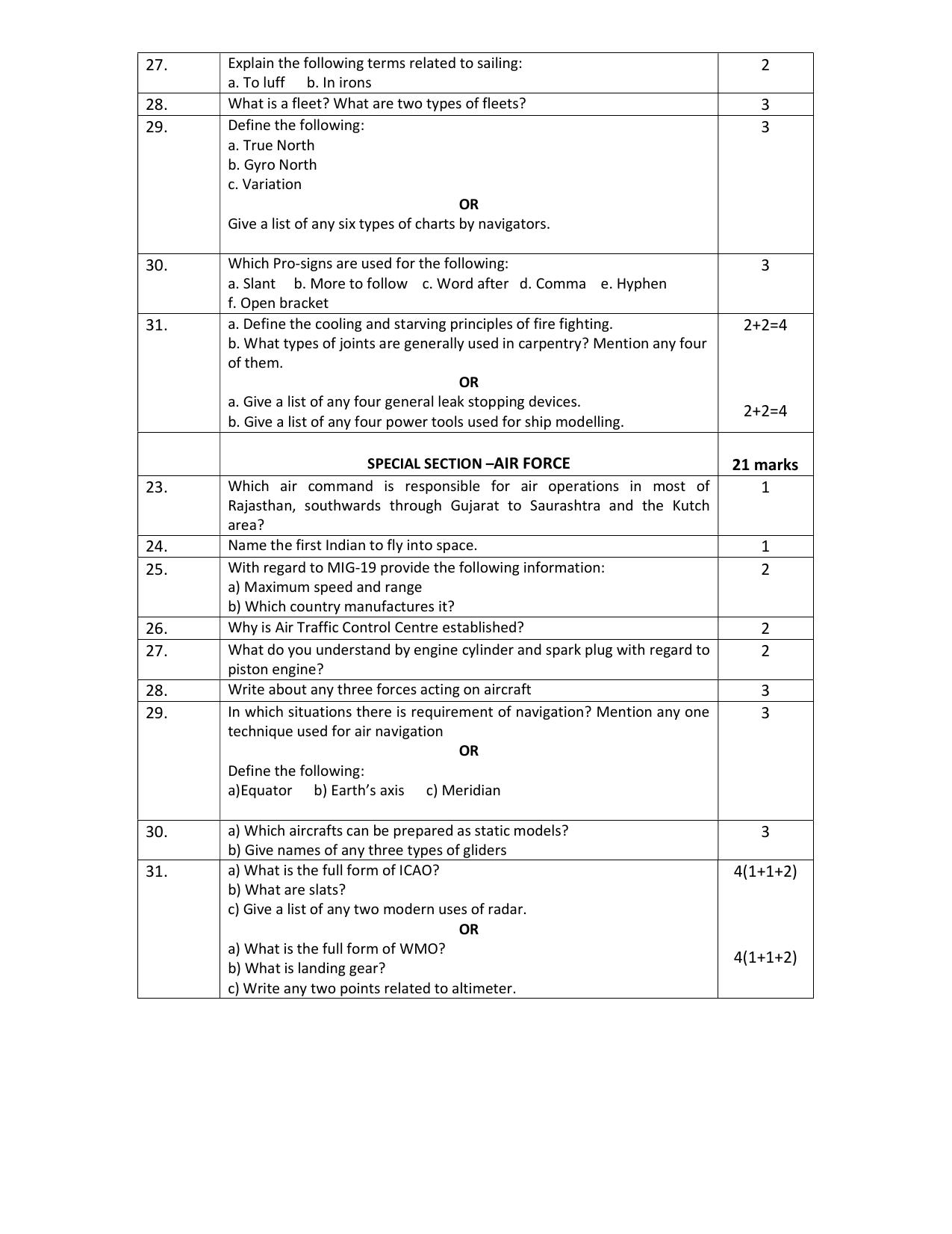 CBSE Class 12 NCC -Sample Paper 2019-20 - Page 3