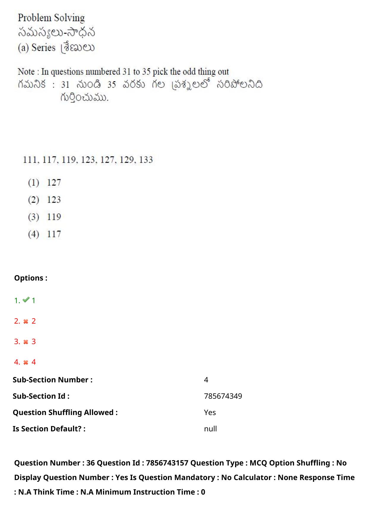 TS ICET 2023 26th May 2023 Afternoon - PRELIMINARY Question Papers - Page 37