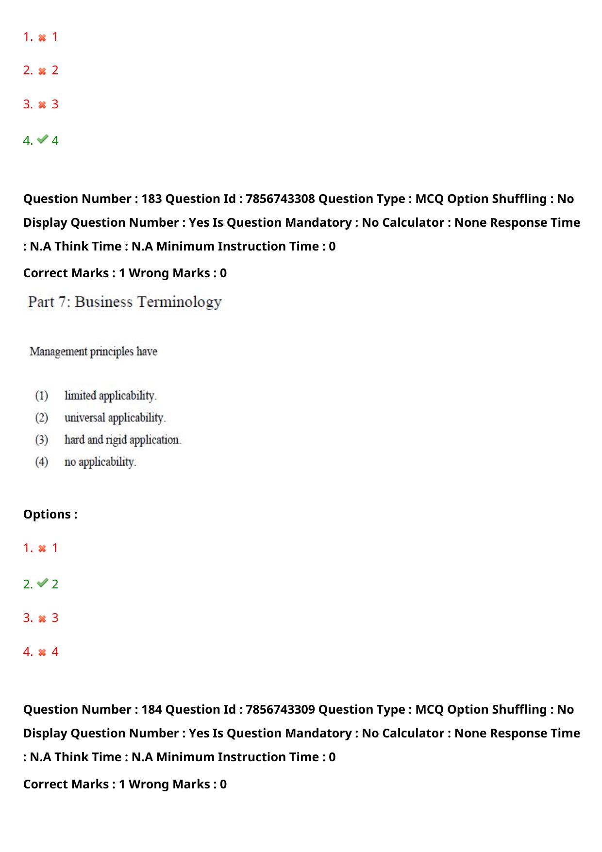 TS ICET 2023 26th May 2023 Afternoon - PRELIMINARY Question Papers - Page 179