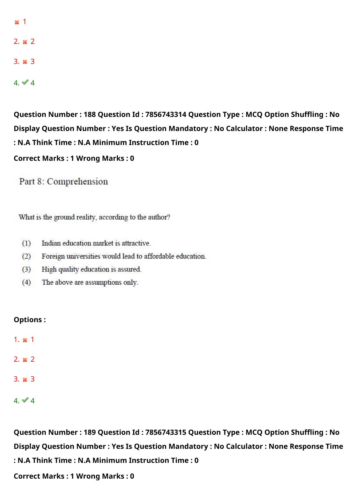 TS ICET 2023 26th May 2023 Afternoon - PRELIMINARY Question Papers - Page 183