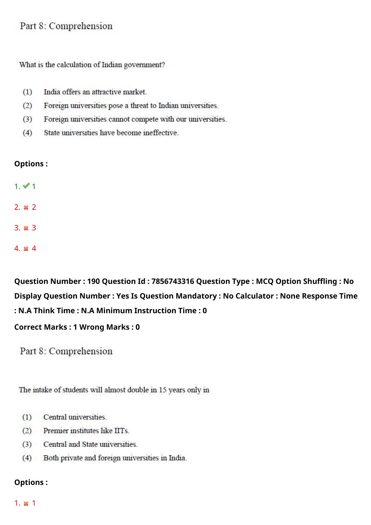 TS ICET 2023 26th May 2023 Afternoon - PRELIMINARY Question Papers - Page 184