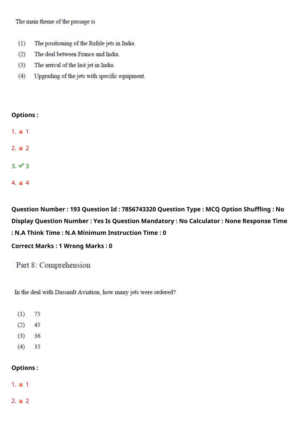 TS ICET 2023 26th May 2023 Afternoon - PRELIMINARY Question Papers - Page 187