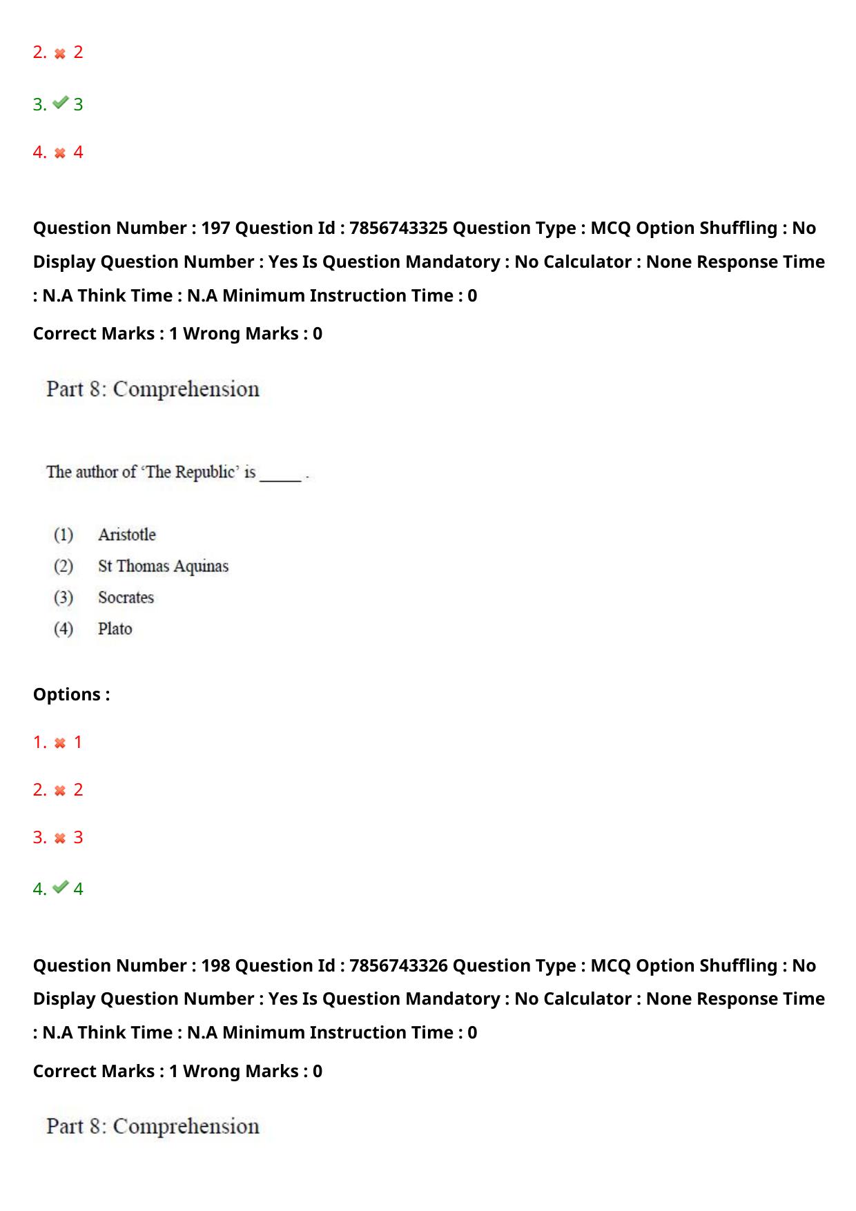 TS ICET 2023 26th May 2023 Afternoon - PRELIMINARY Question Papers - Page 191