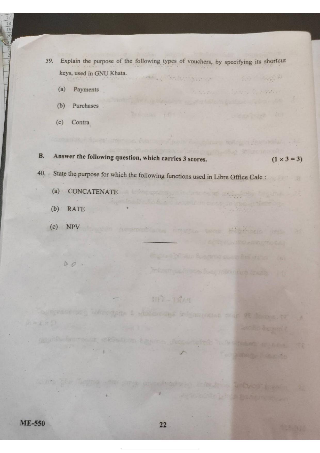 Kerala Plus Two 2022 Accountancy CA  Model Question Paper - Page 12