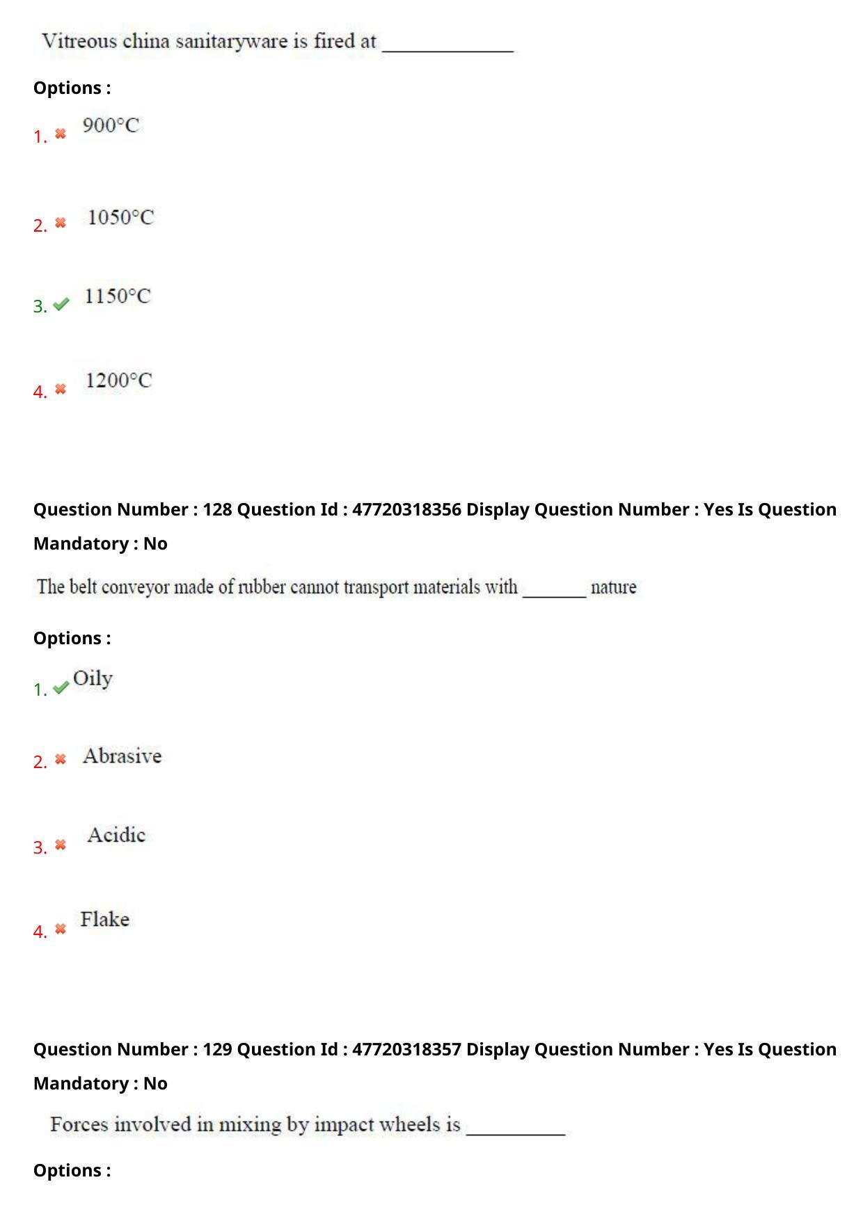 AP ECET 2021 - Ceramic Technology Question Paper With Preliminary Keys Shift1 - Page 68