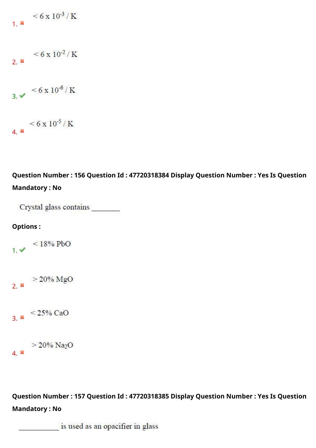 AP ECET 2021 - Ceramic Technology Question Paper With Preliminary Keys Shift1 - Page 82