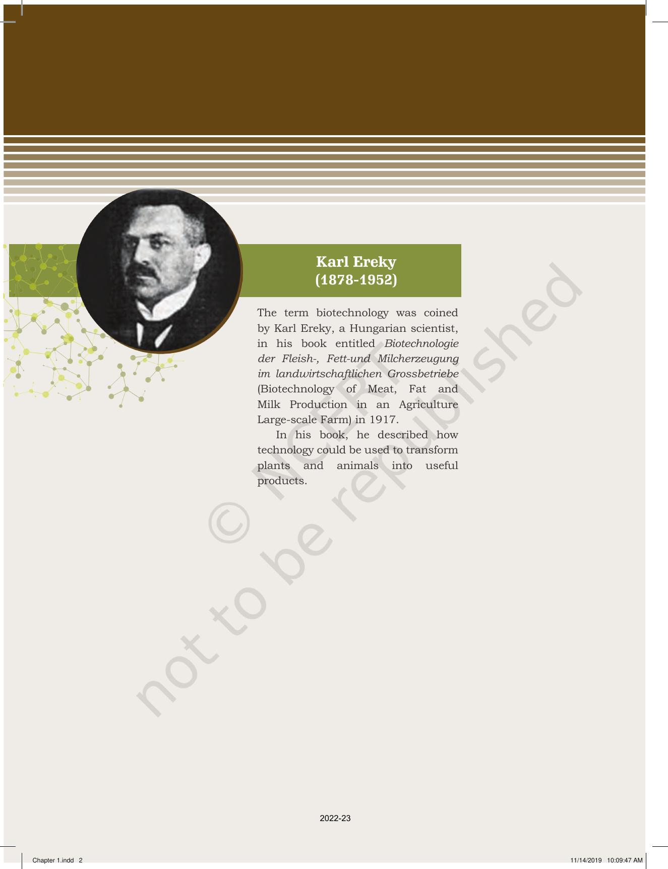 NCERT Book for Class 11 Biotechnology Chapter 1 Introduction - Page 2