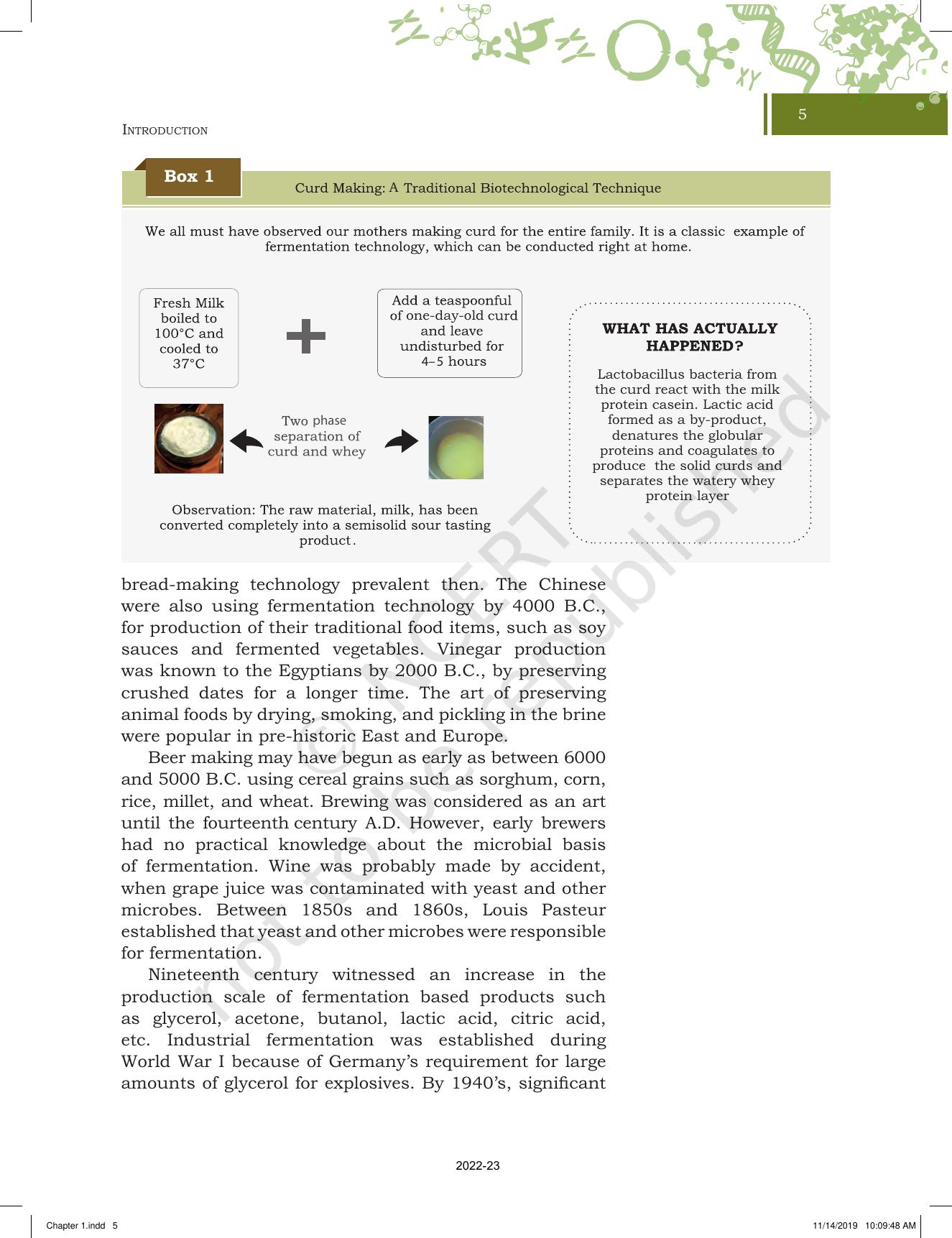 NCERT Book for Class 11 Biotechnology Chapter 1 Introduction - Page 5