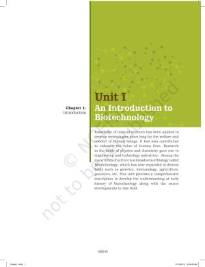 NCERT Book for Class 11 Biotechnology Chapter 1 Introduction