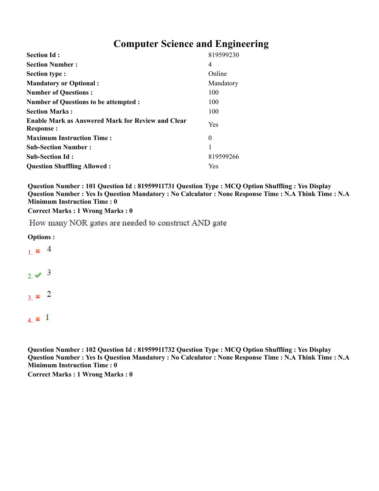 TS ECET 2022 Computer Science and Engineering Question Paper - Page 50