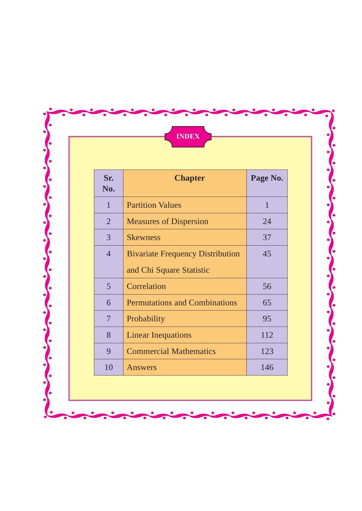 Maharashtra Board Class 11 Maths (Commerce) (Part 2) Textbook - Page 10